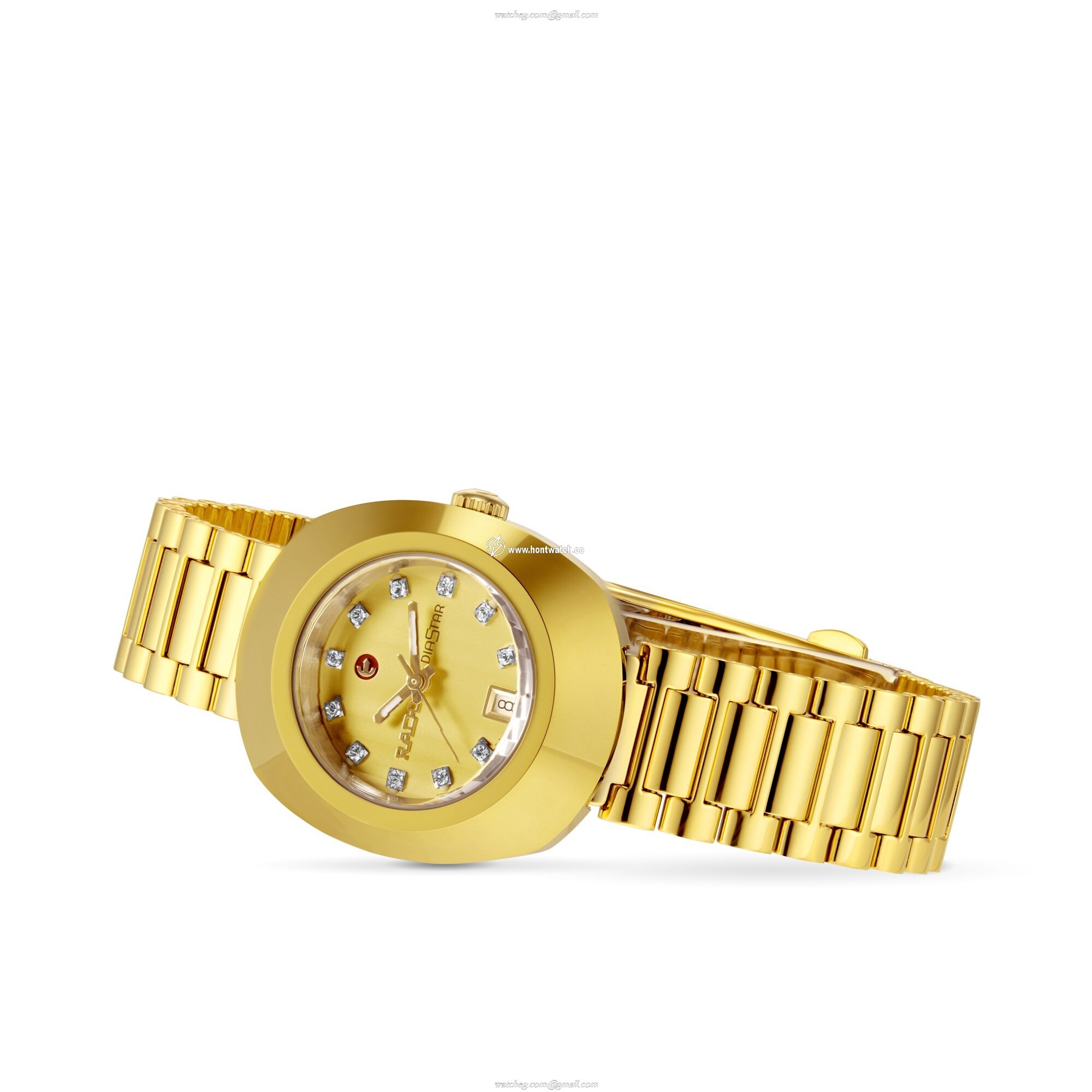 Rado DiaStar R12416633 Automatic Watch - Gold Dial - 41.5mm Hard Metal Case - Image 2