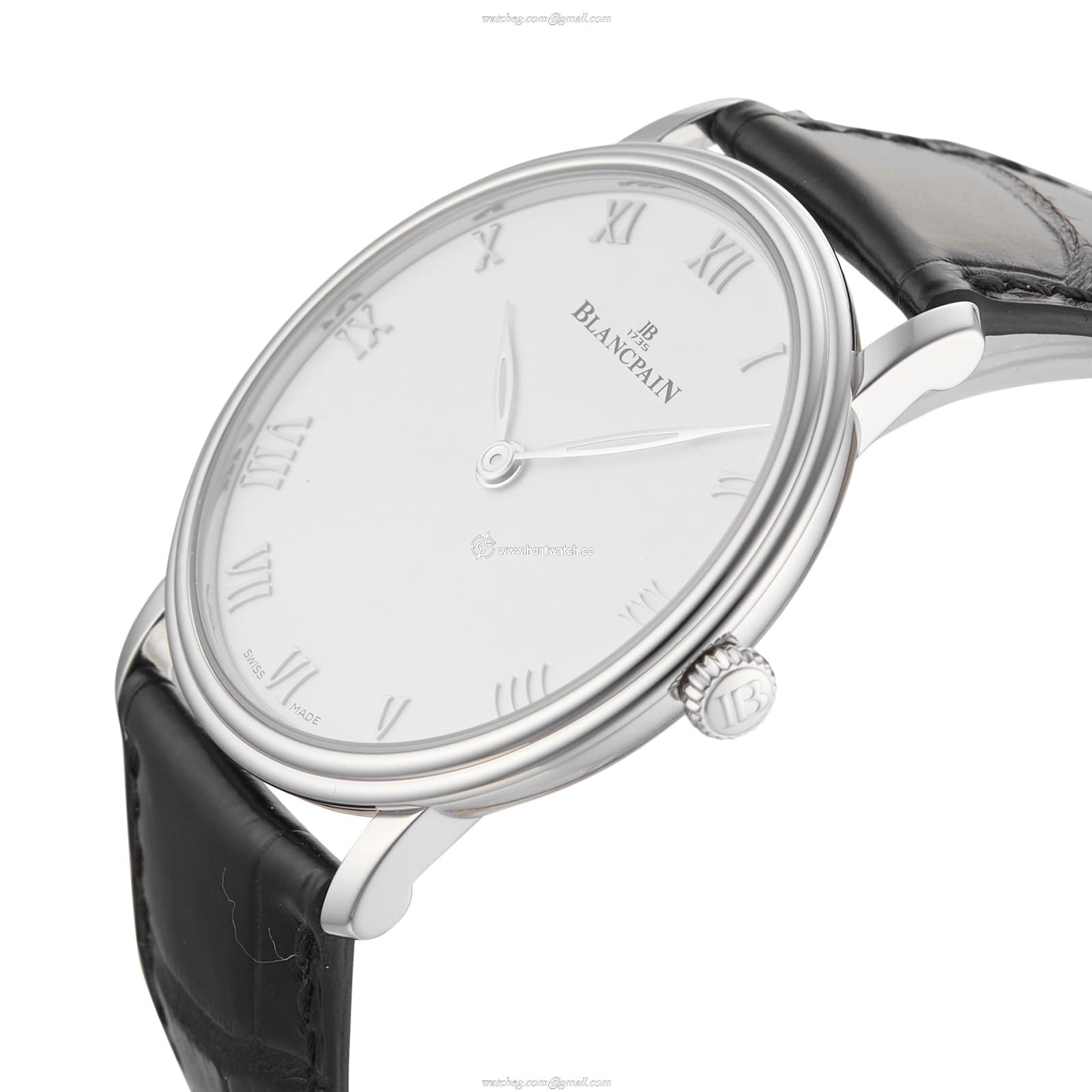 Blancpain Villeret 6605-1127-55B - 40mm Stainless Steel Manual Winding Watch - Image 2