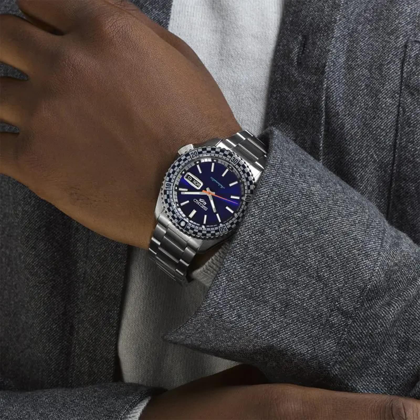 Seiko 5 Sports SRPK65K1 Automatic Blue Dial - Stainless Steel Watch - Image 3