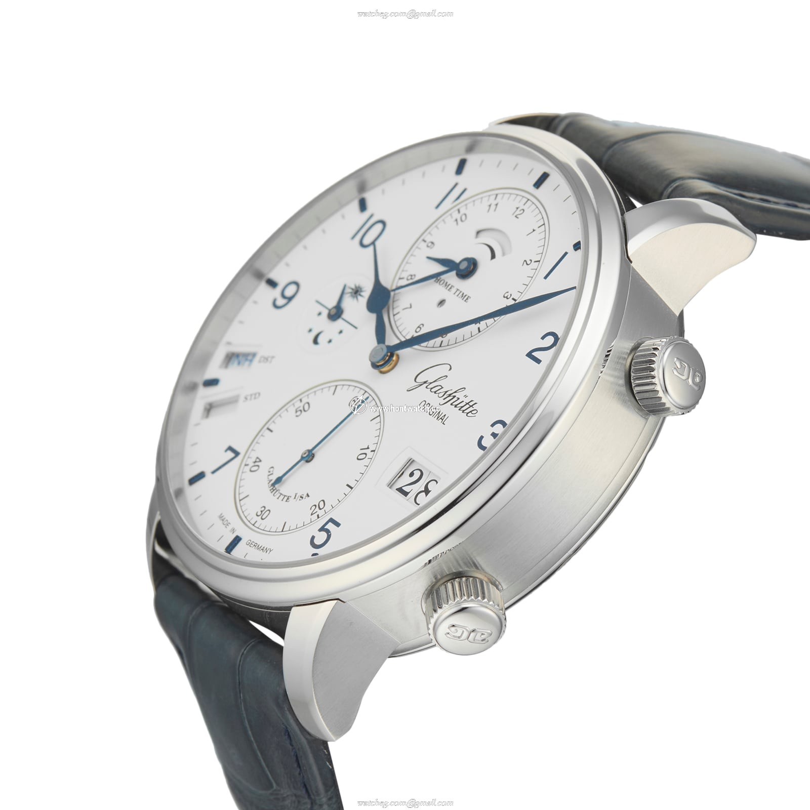 Glashuette Original Senator 1-89-02-03-02-30 | 44mm Stainless Steel Automatic Watch - Image 2