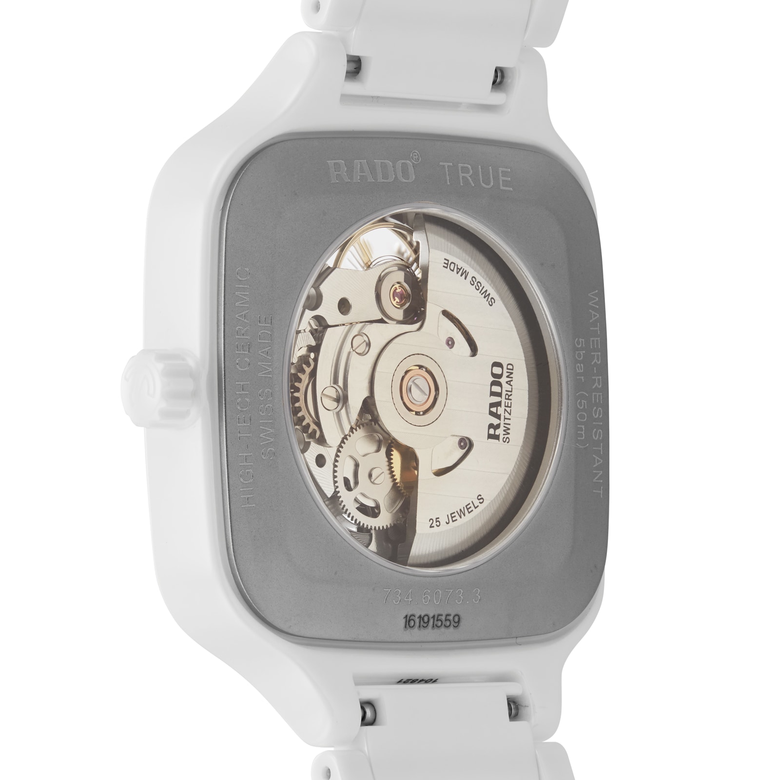 Rado True Square R27073702 Ceramic Automatic Skeleton Watch | 38mm - Image 4