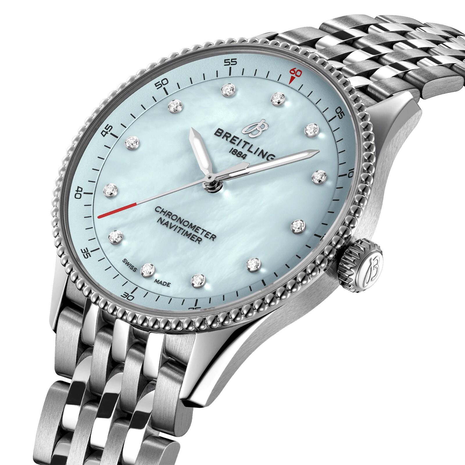 Breitling Navitimer 32mm Quartz Blue Dial Stainless Steel Watch | A77320171C1A1 - Image 3