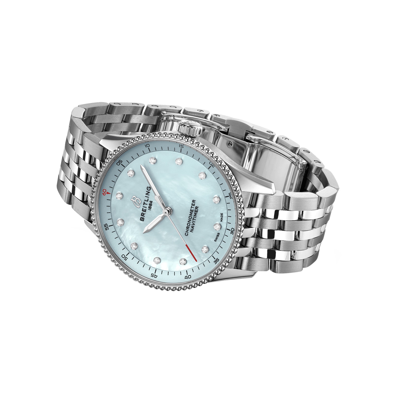 Breitling Navitimer 32mm Quartz Blue Dial Stainless Steel Watch | A77320171C1A1 - Image 4