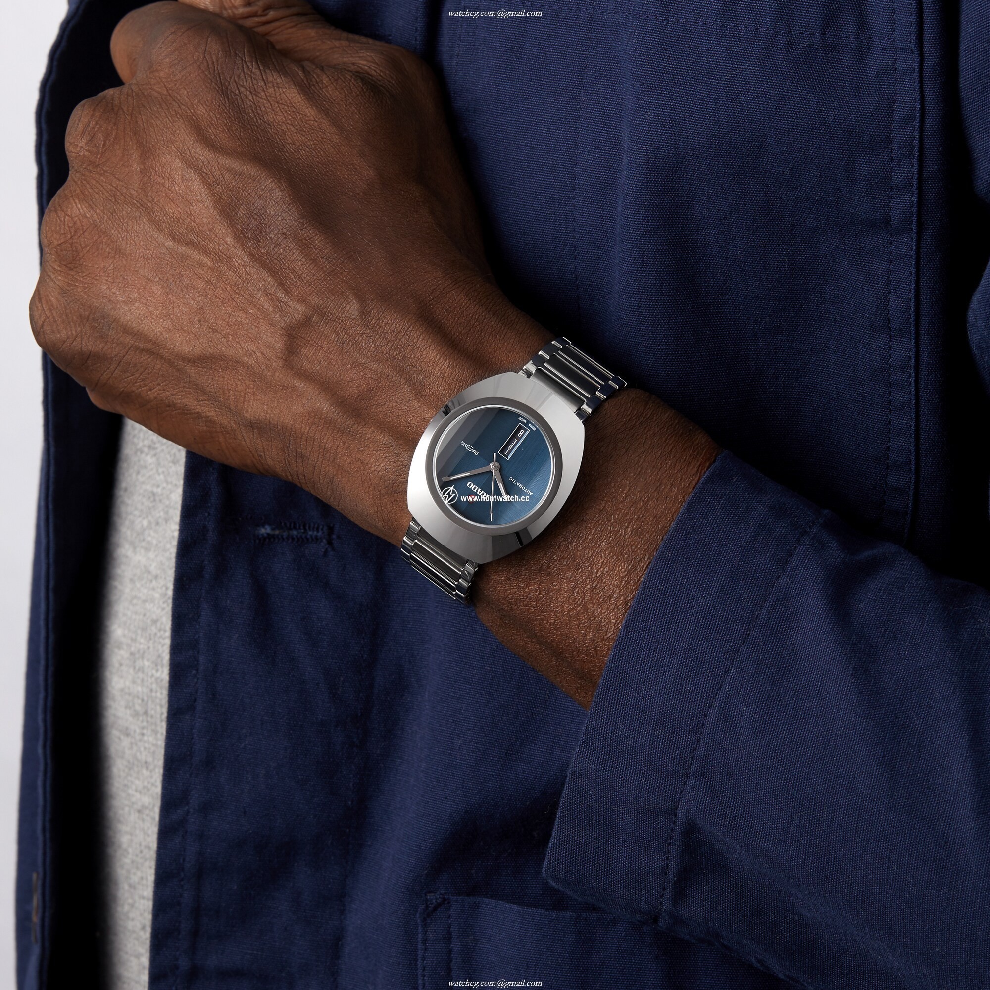 Rado DiaStar R12160213 Automatic Blue Ceramic Watch - 38mm - Image 2