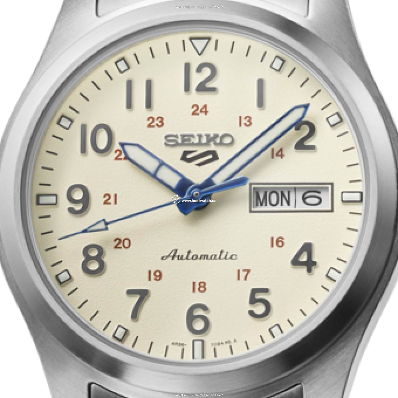 Seiko 5 Sports SRPK41K1 Automatic Cream Dial Watch - 39.5mm Stainless Steel - Image 2