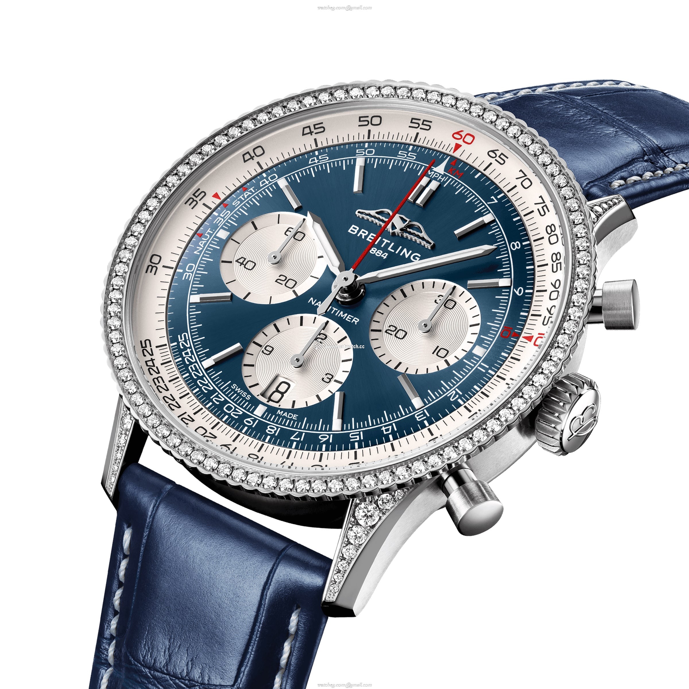 Breitling Navitimer 41mm Automatic Blue Dial Stainless Steel Watch - Image 2
