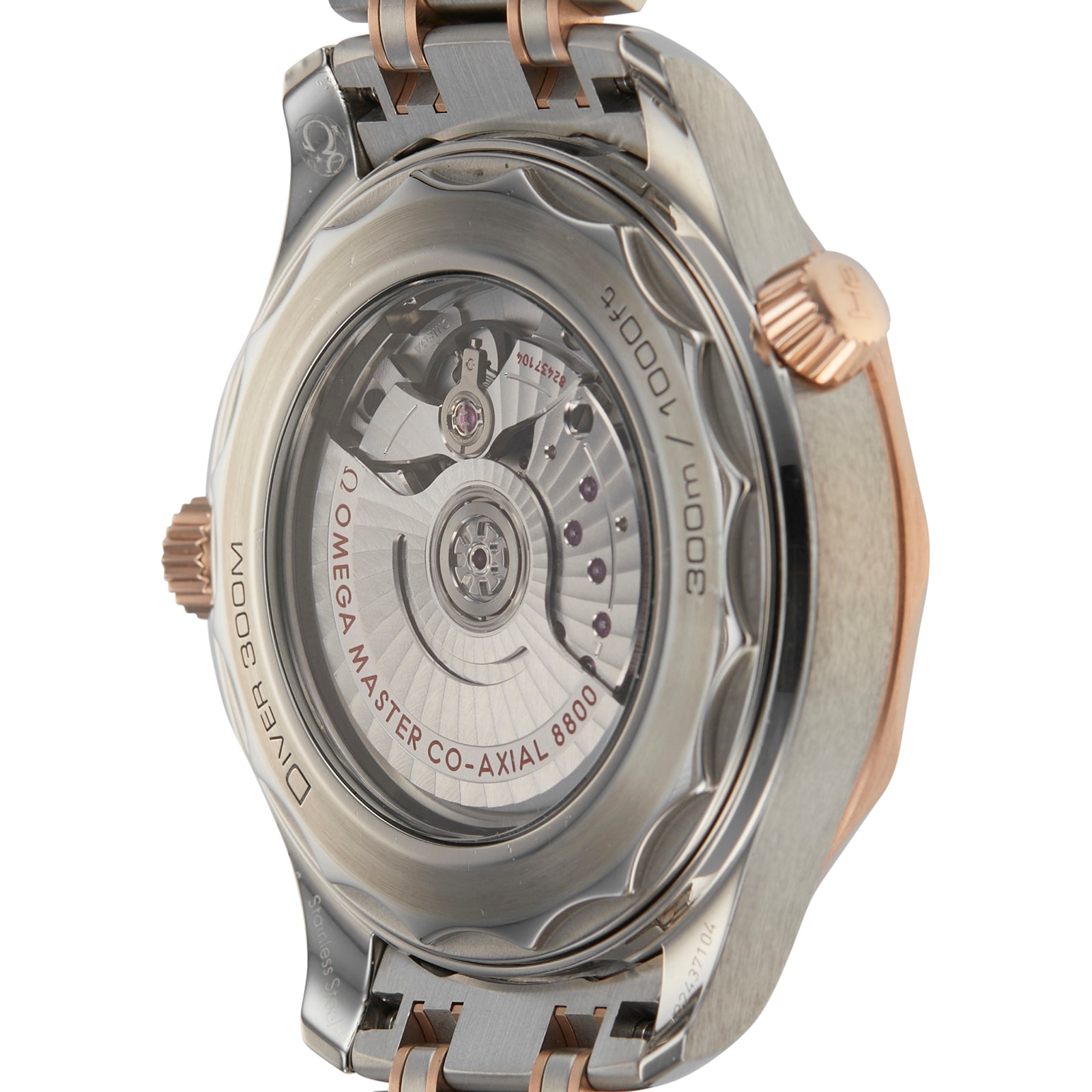 Omega Seamaster Diver 300M 42mm Automatic Black Dial Steel Rose Gold - Image 4