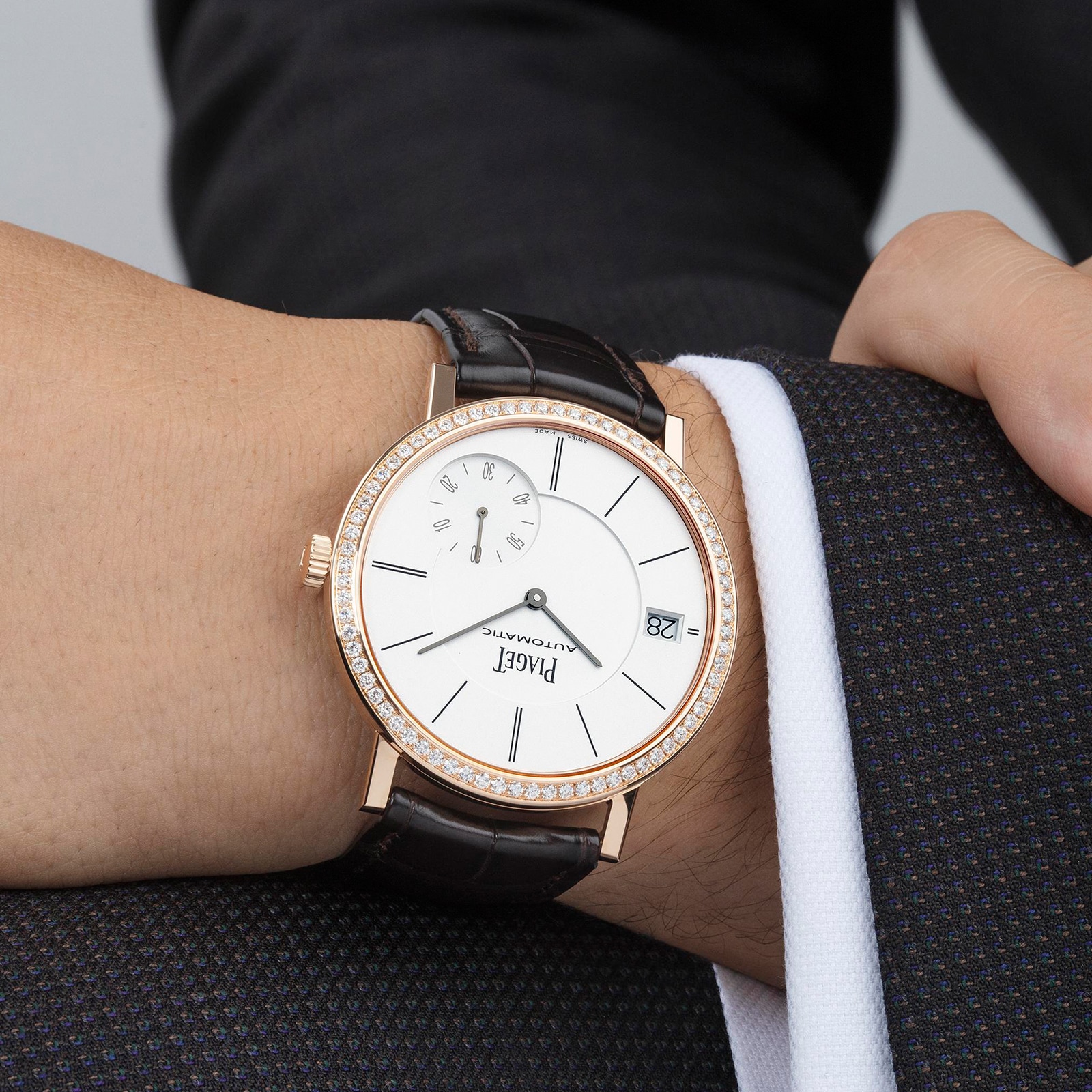 Piaget Altiplano G0A38139 - 18ct Rose Gold Automatic Watch - Silver Dial - Image 3