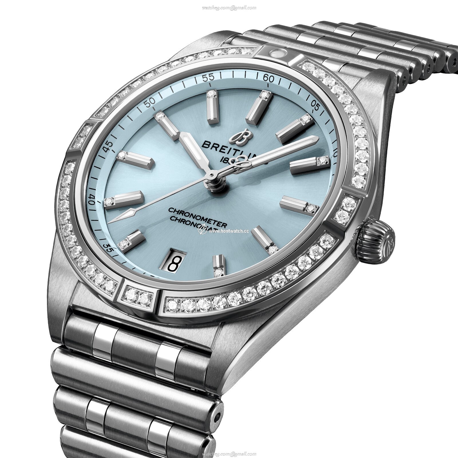 Breitling Chronomat 36mm Automatic Blue Dial - Stainless Steel & 18ct White Gold - Image 2