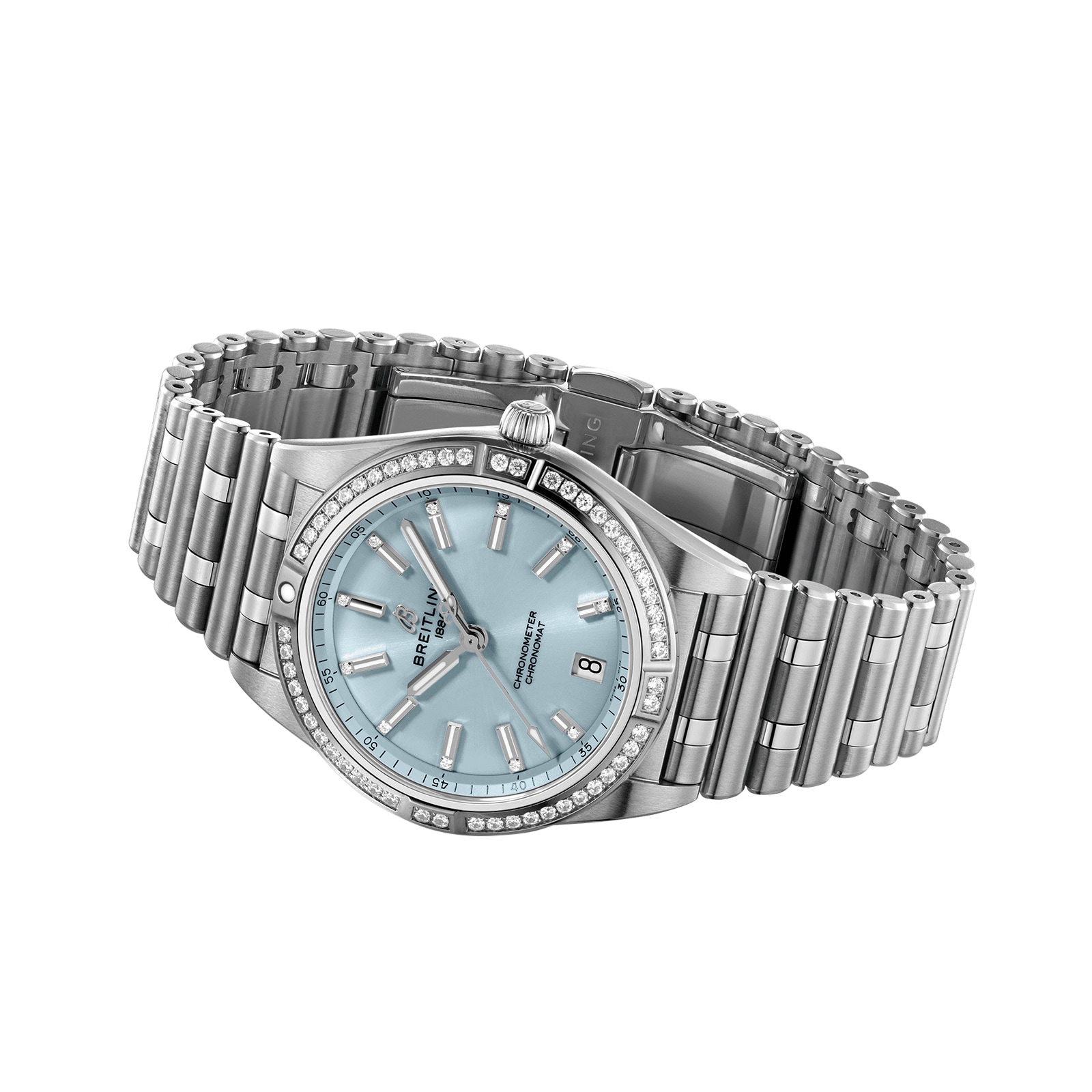 Breitling Chronomat 36mm Automatic Blue Dial - Stainless Steel & 18ct White Gold - Image 3