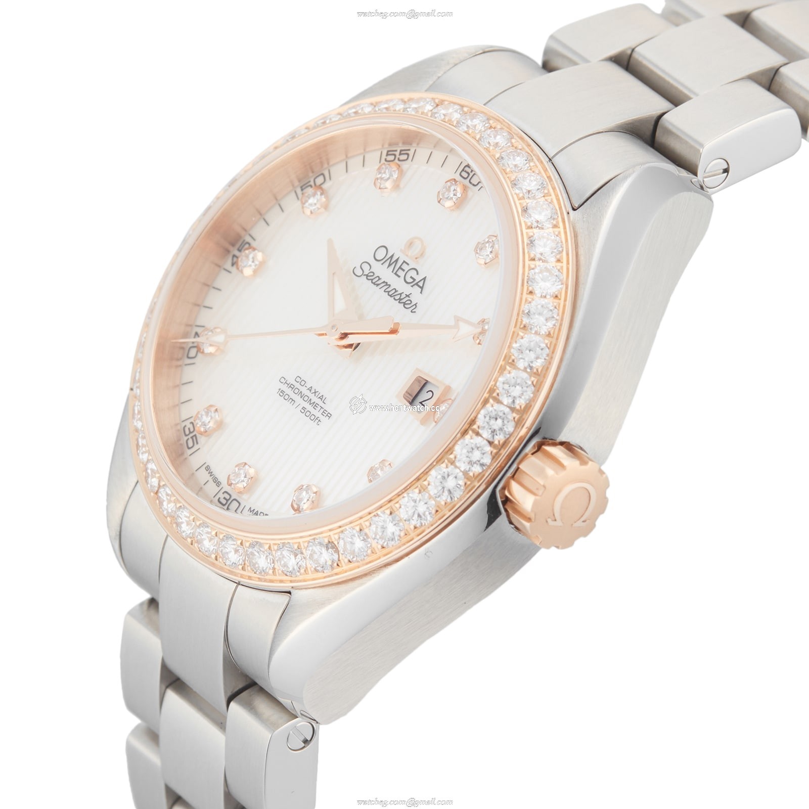 Omega Seamaster 34mm Automatic | Stainless Steel & Rose Gold | Mother of Pearl Dial - Image 2