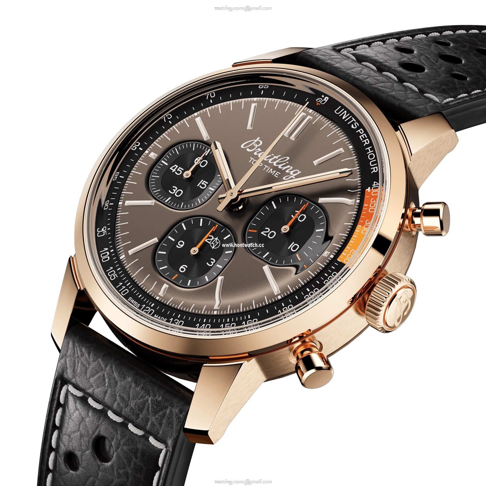 Breitling Top Time RB01761A1Q1X1 | 41mm Rose Gold Automatic Brown Dial - Image 2