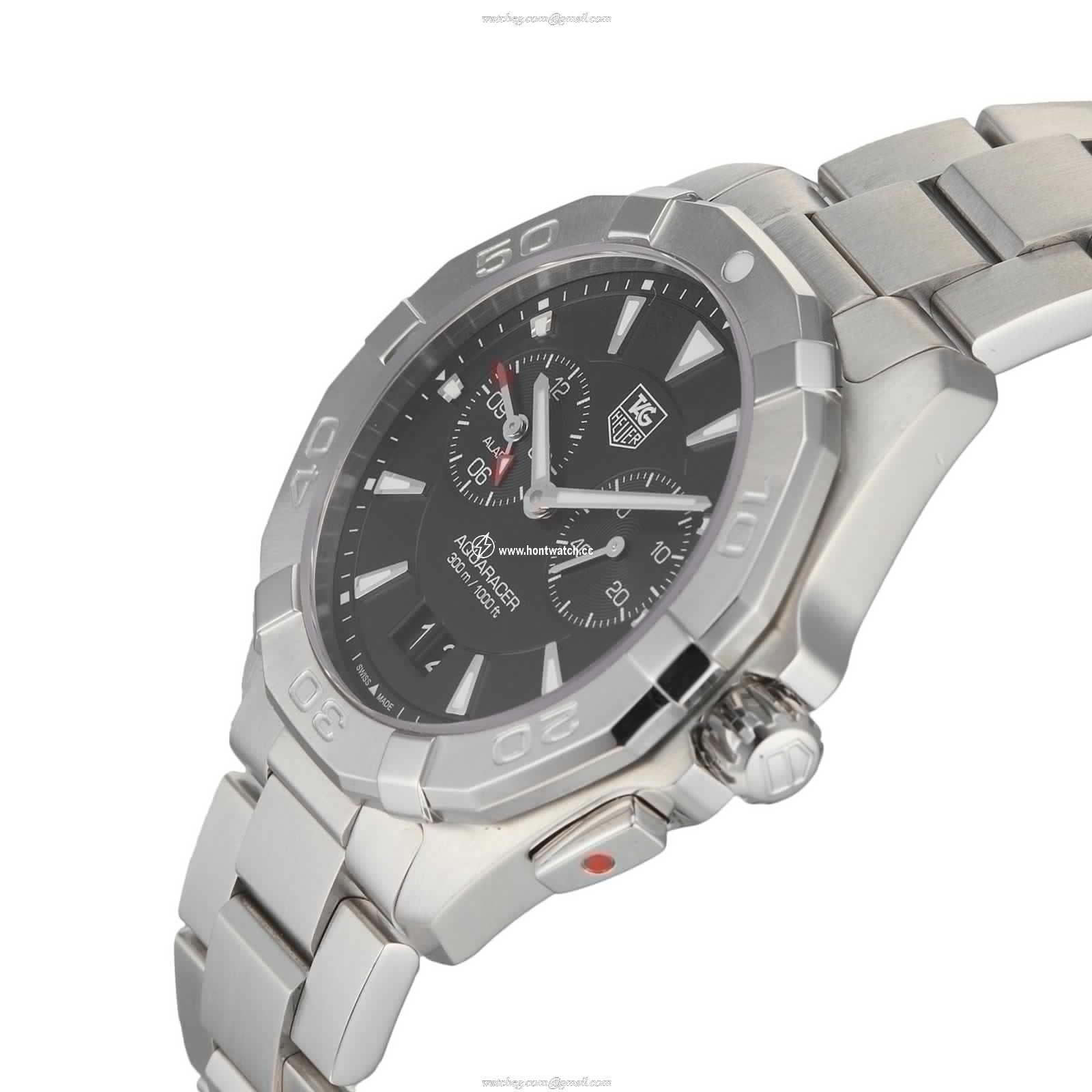 TAG Heuer Aquaracer Quartz Watch - 40mm Black Dial - Stainless Steel - Image 2
