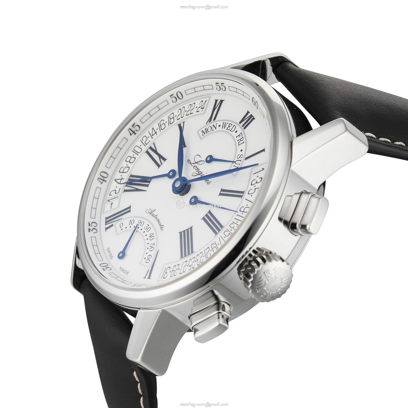 Longines Heritage L4.797.4.71.2 | 41mm Automatic | Stainless Steel & Leather - Image 2