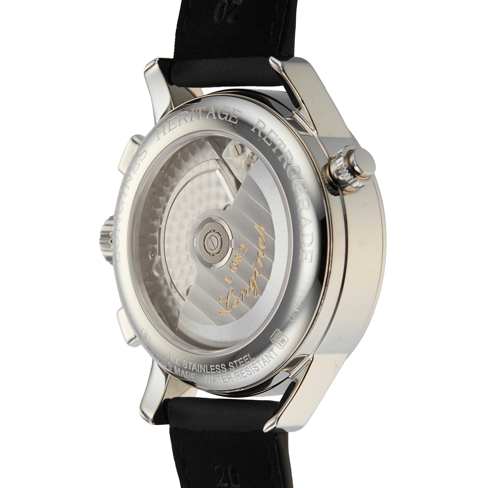 Longines Heritage L4.797.4.71.2 | 41mm Automatic | Stainless Steel & Leather - Image 4