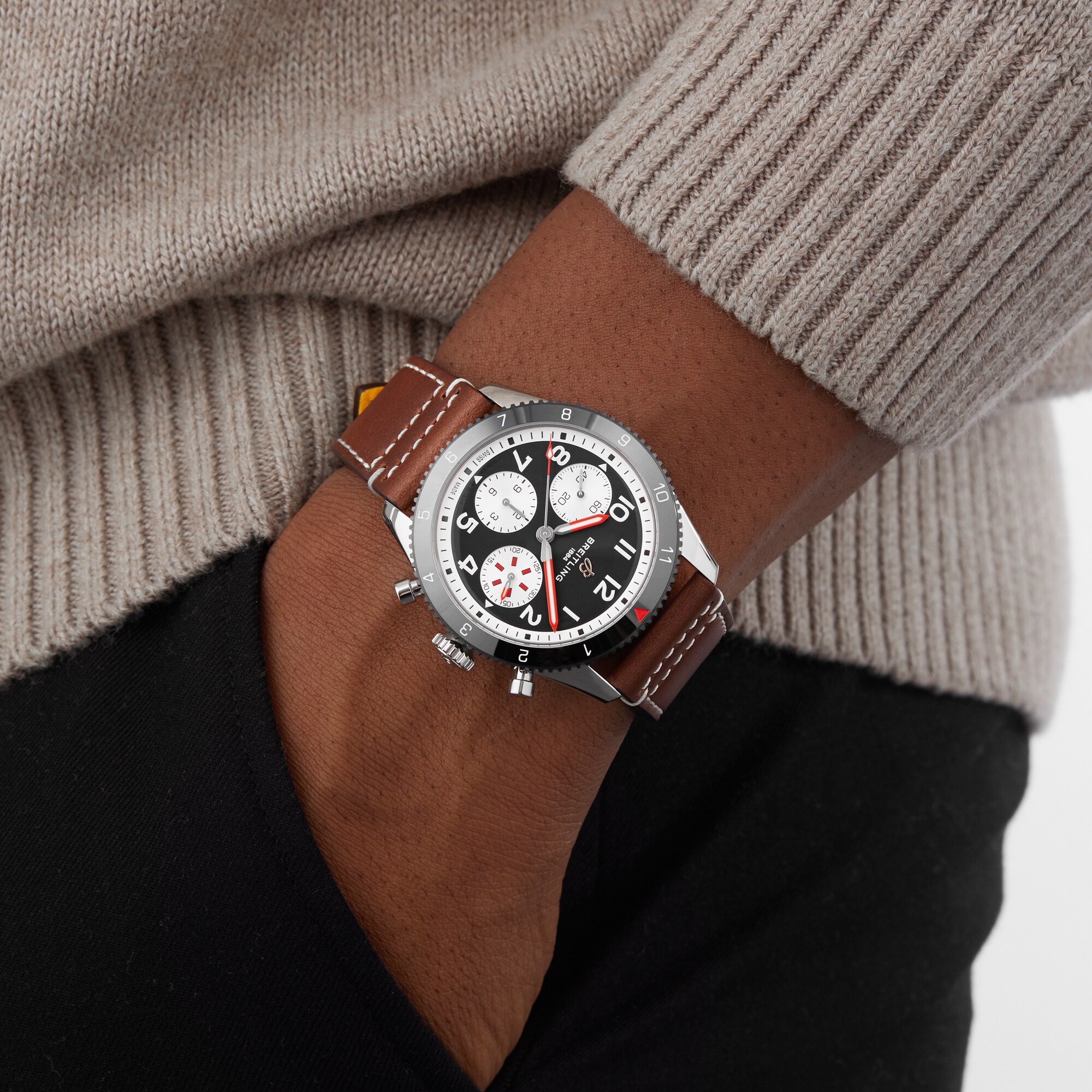 Breitling Aviator 8 Automatic Watch - 42mm Stainless Steel & Black Dial - Image 3