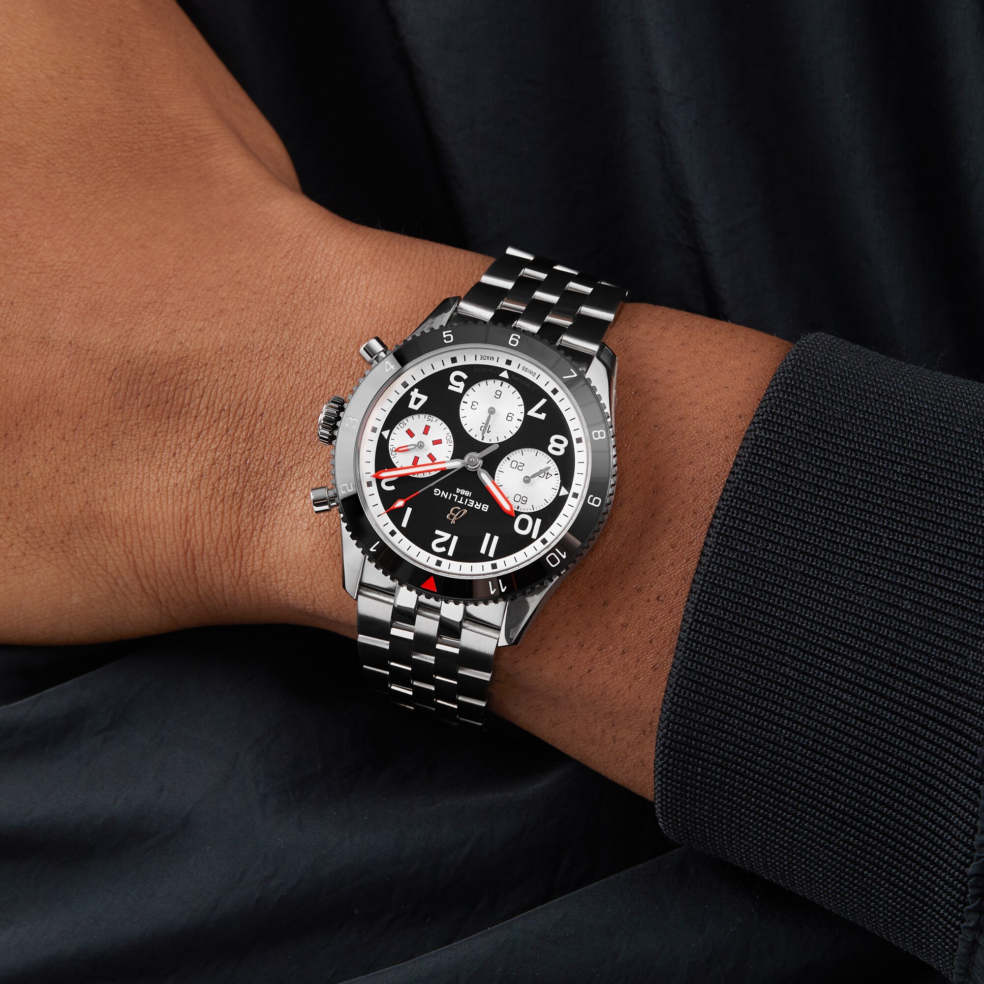 Breitling Aviator 8 Automatic Watch - 42mm Stainless Steel Black Dial - Image 3