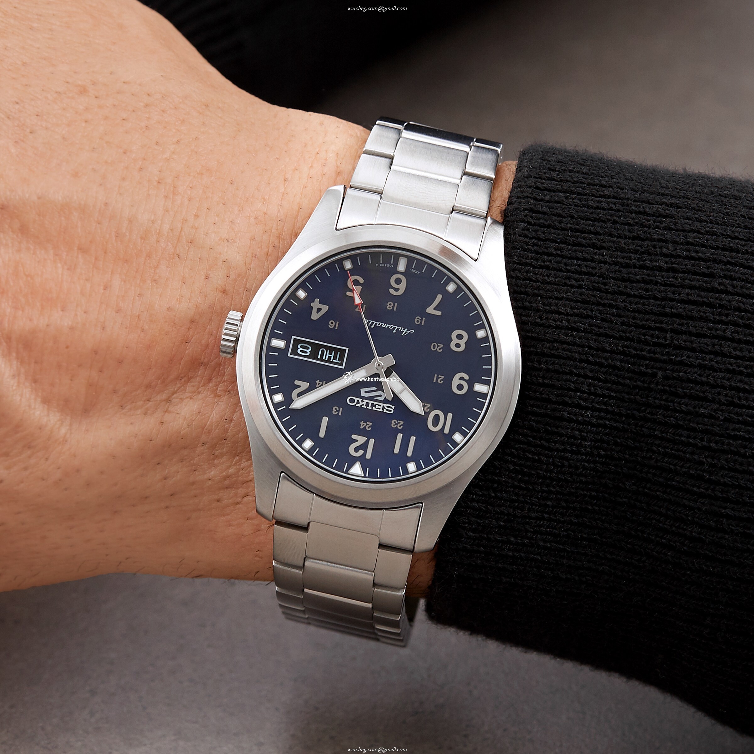 Seiko SRPG29K1 Automatic Blue Dial Watch - 39.5mm Stainless Steel - Image 2