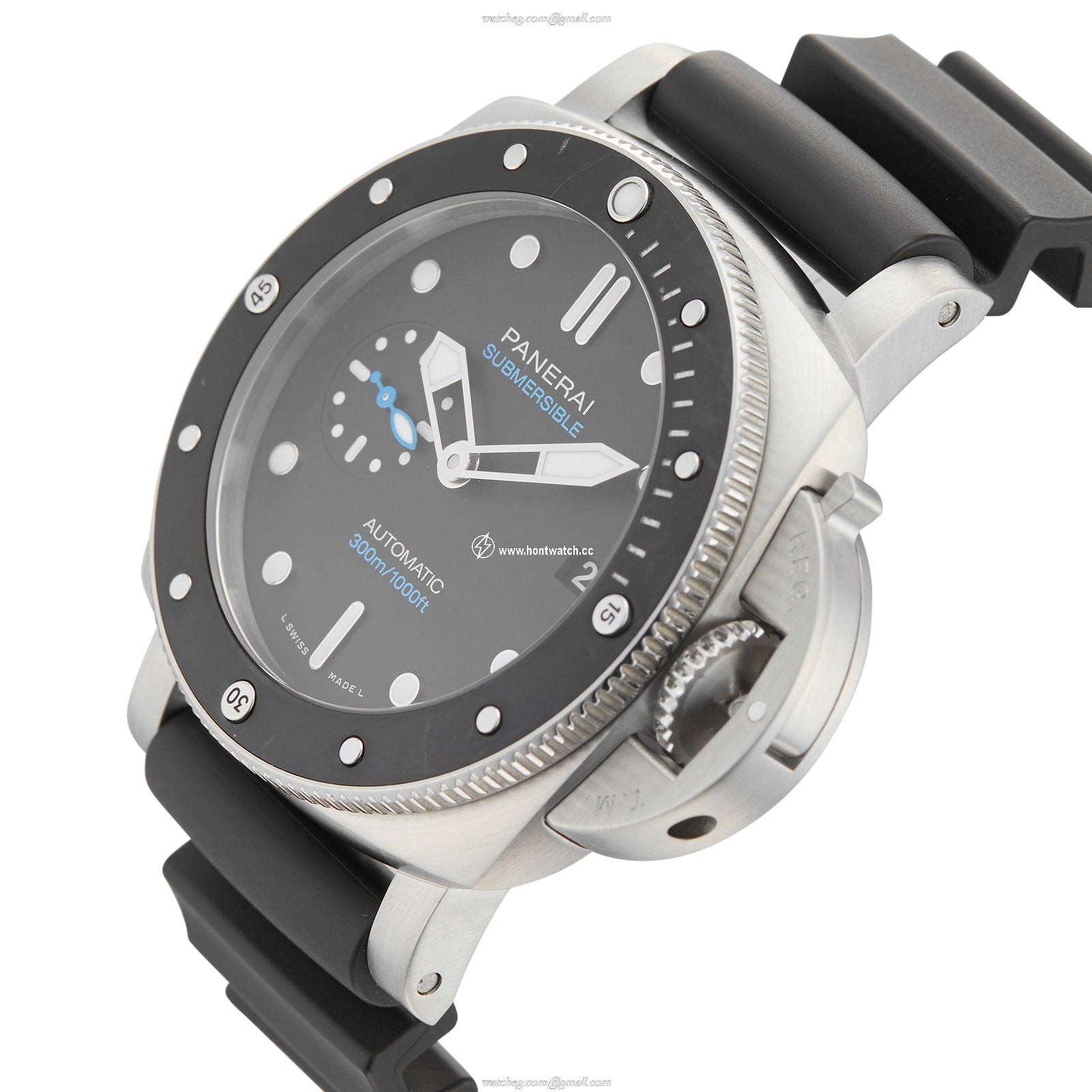 Panerai Submersible PAM00683 | 42mm Stainless Steel Automatic Watch - Black Dial - Image 2