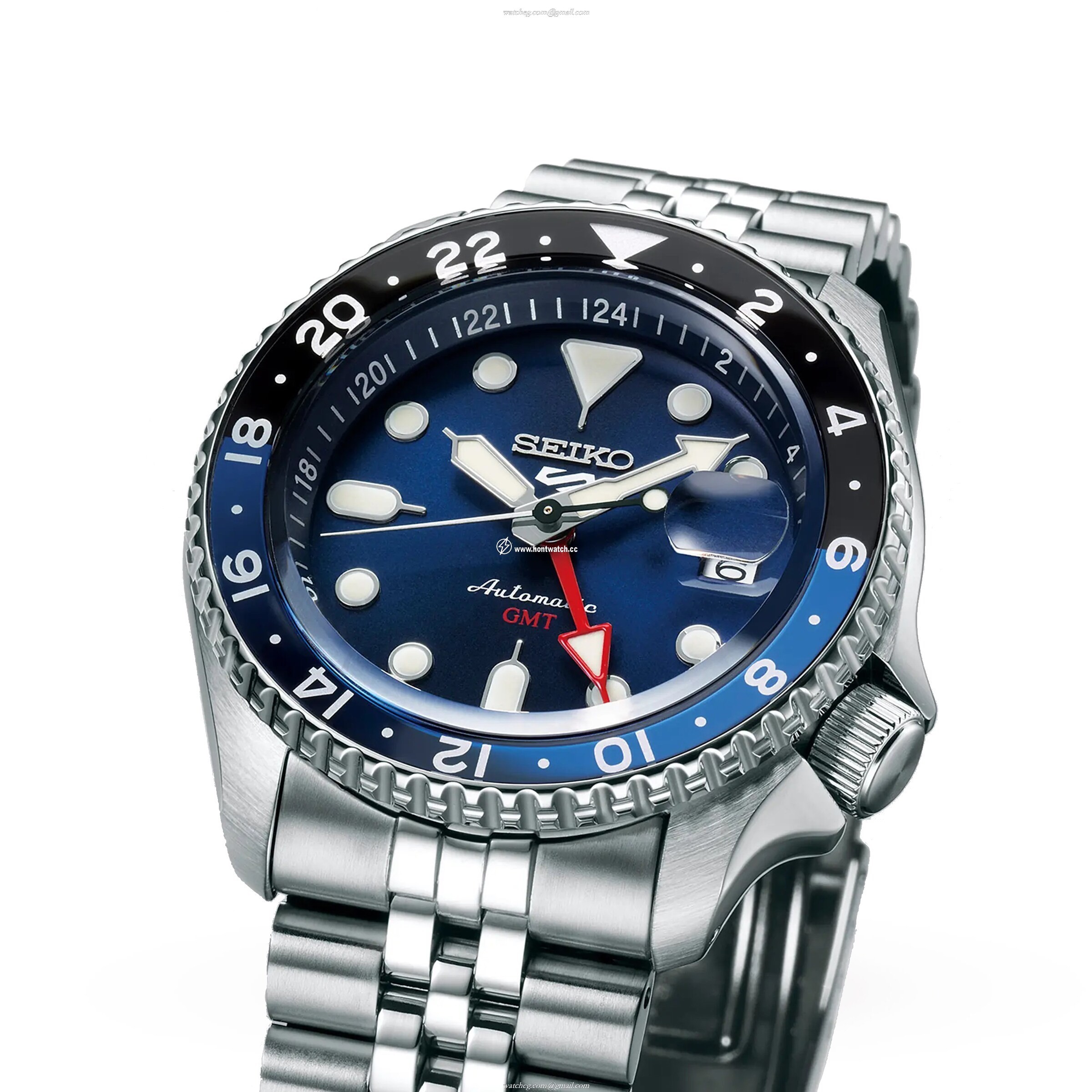 Seiko 5 Sports SSK003K1 Automatic GMT Blue Dial - Stainless Steel - Image 2