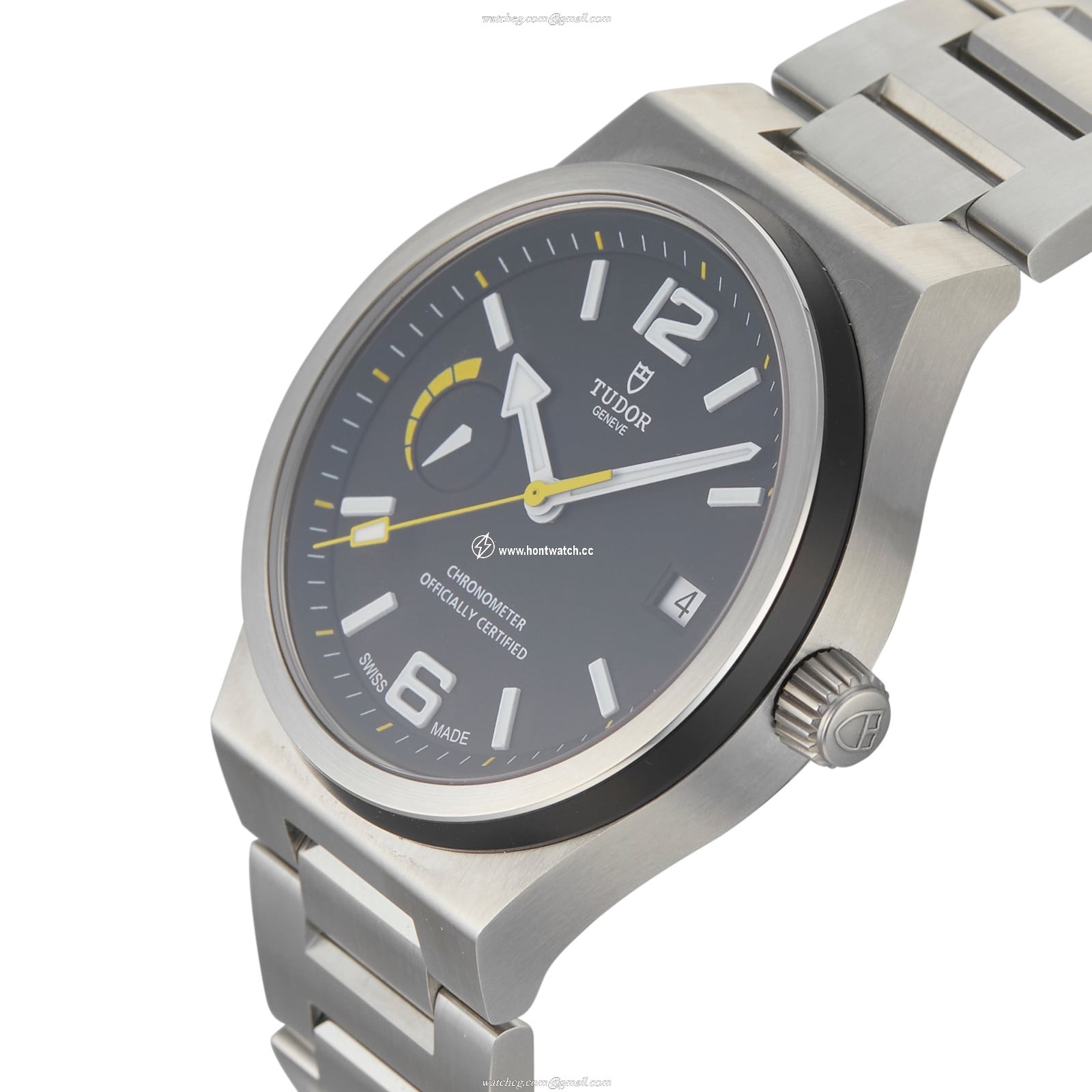 Tudor North Flag M91210N - 40mm Stainless Steel Automatic Watch - Black Dial - Image 2