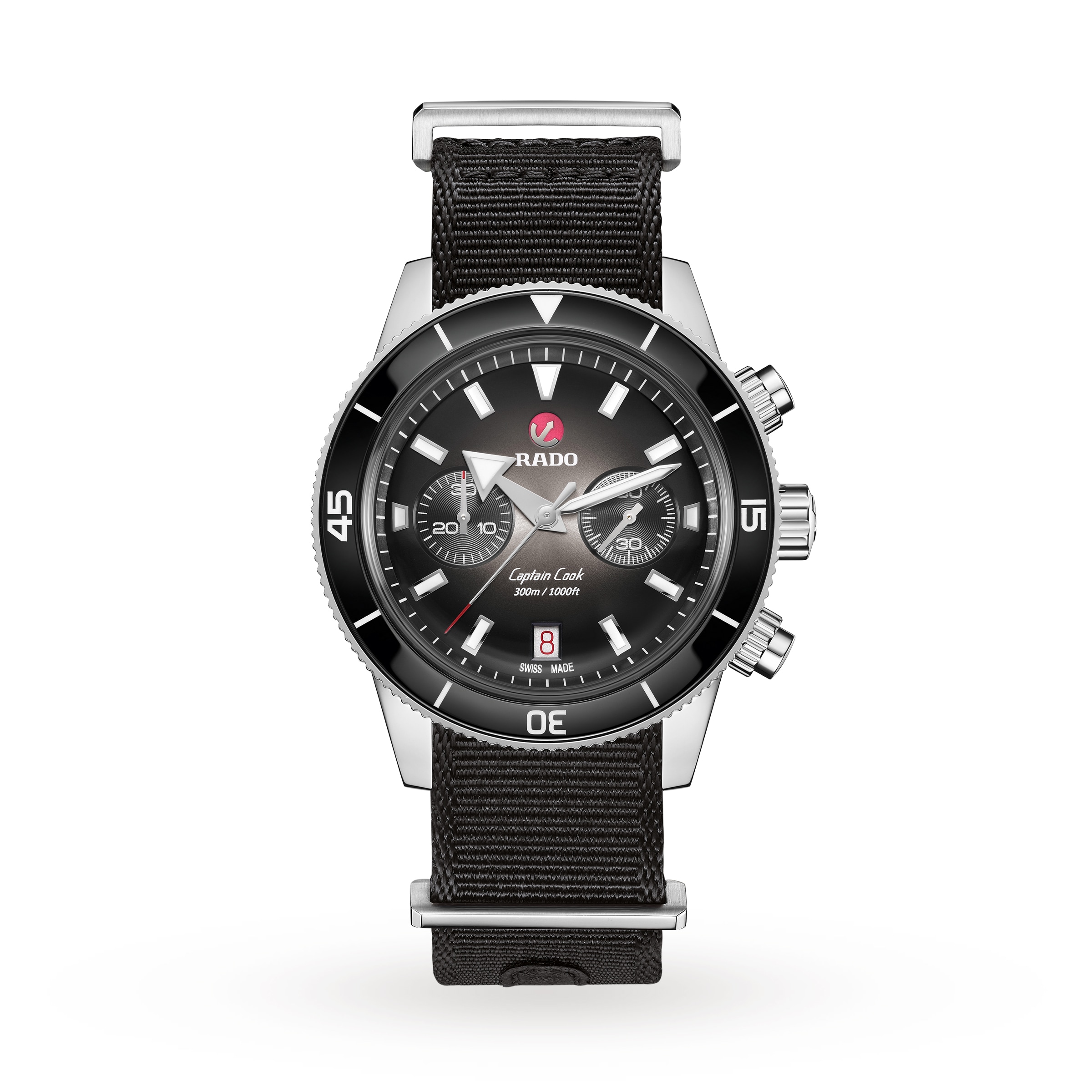 Rado Captain Cook R32145158 | Automatic Black Dial | 43mm Stainless Steel - Image 3