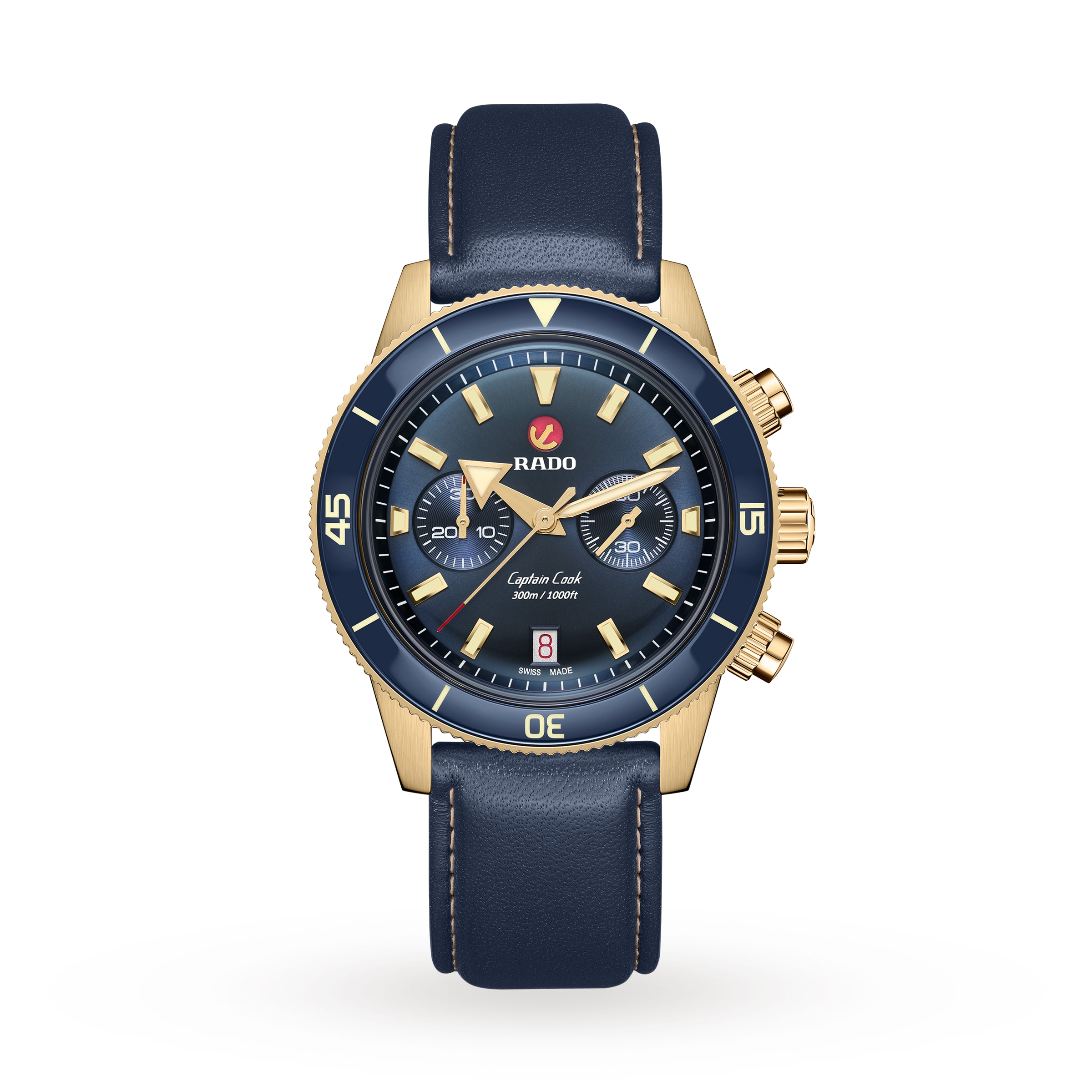 Rado Captain Cook R32146208 | 43mm Automatic Blue Dial | Stainless Steel - Image 3