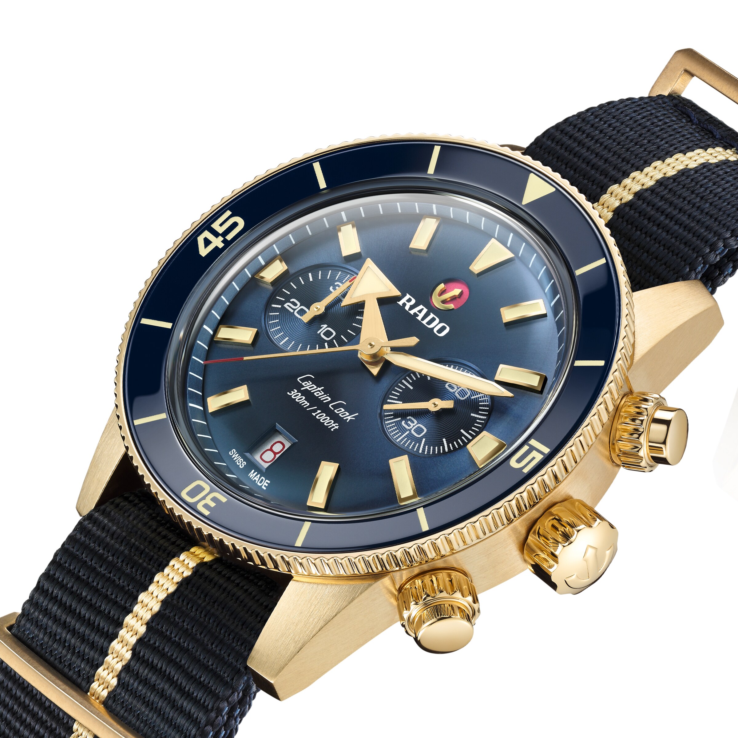 Rado Captain Cook R32146208 | 43mm Automatic Blue Dial | Stainless Steel - Image 4