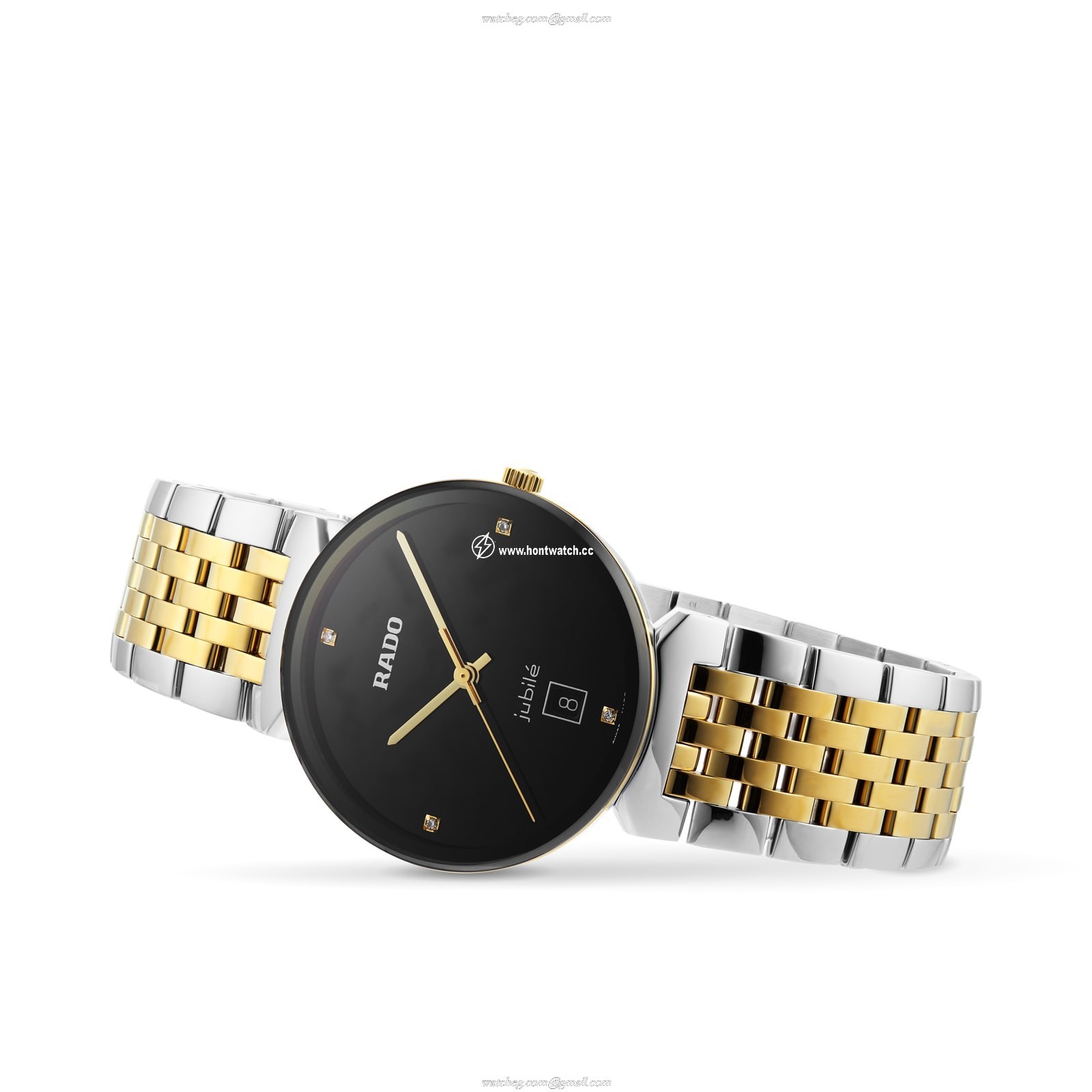 Rado Florence R48912703 Quartz Watch | Black Dial | Stainless Steel & Gold Plated - Image 2