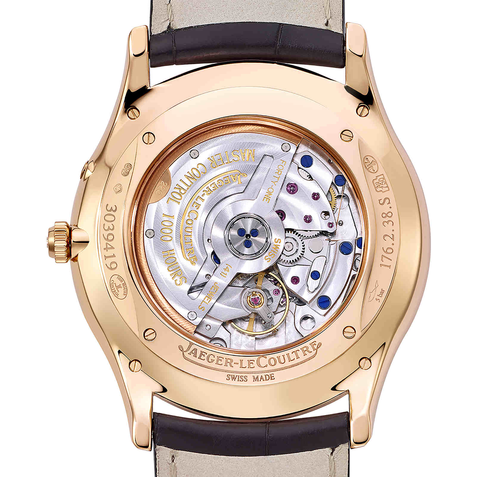 Jaeger-LeCoultre Master Q1372520 - 39mm Rose Gold Automatic Silver Dial - Image 3