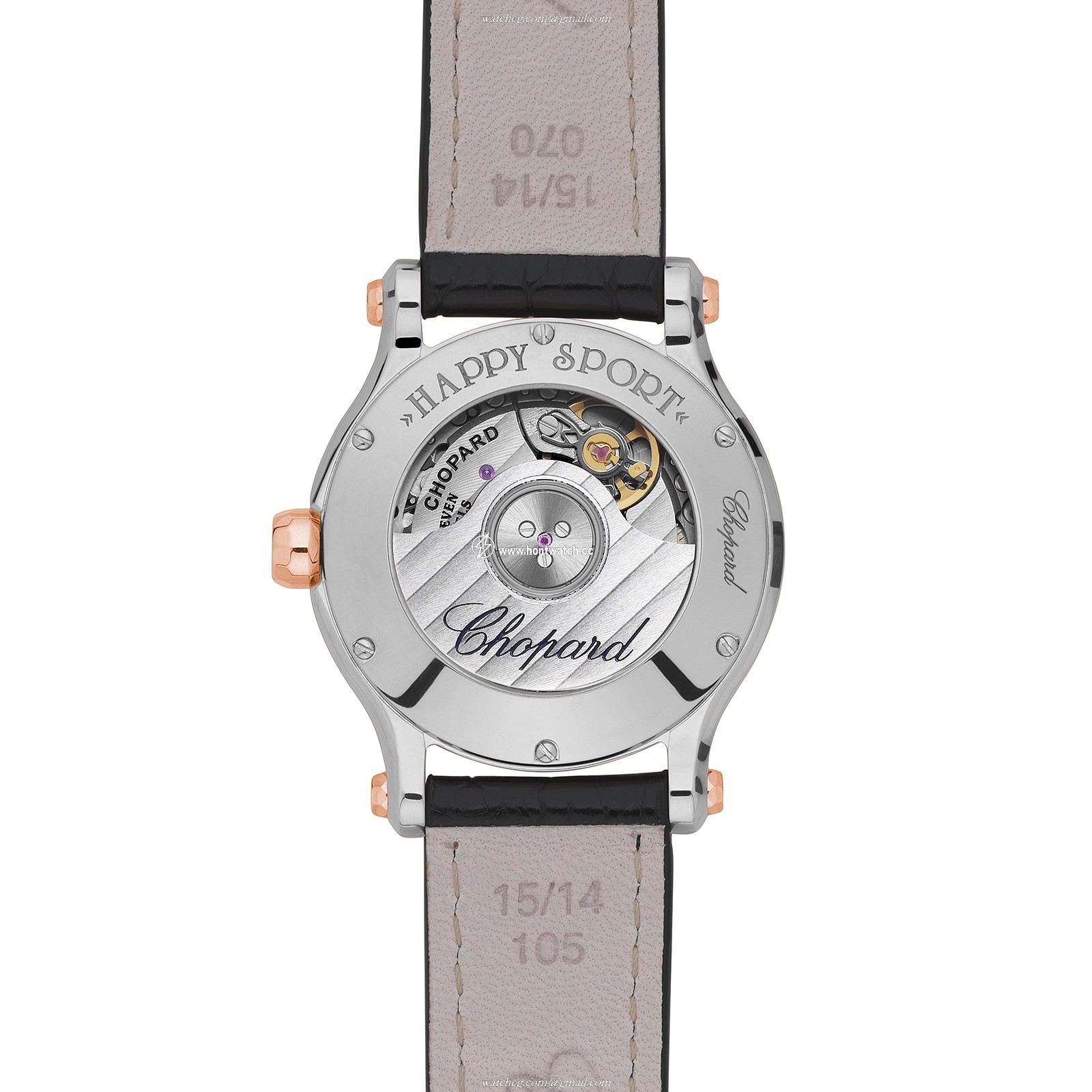 Chopard Happy Sport Automatic Watch | Silver Dial | Stainless Steel & Rose Gold - Image 2