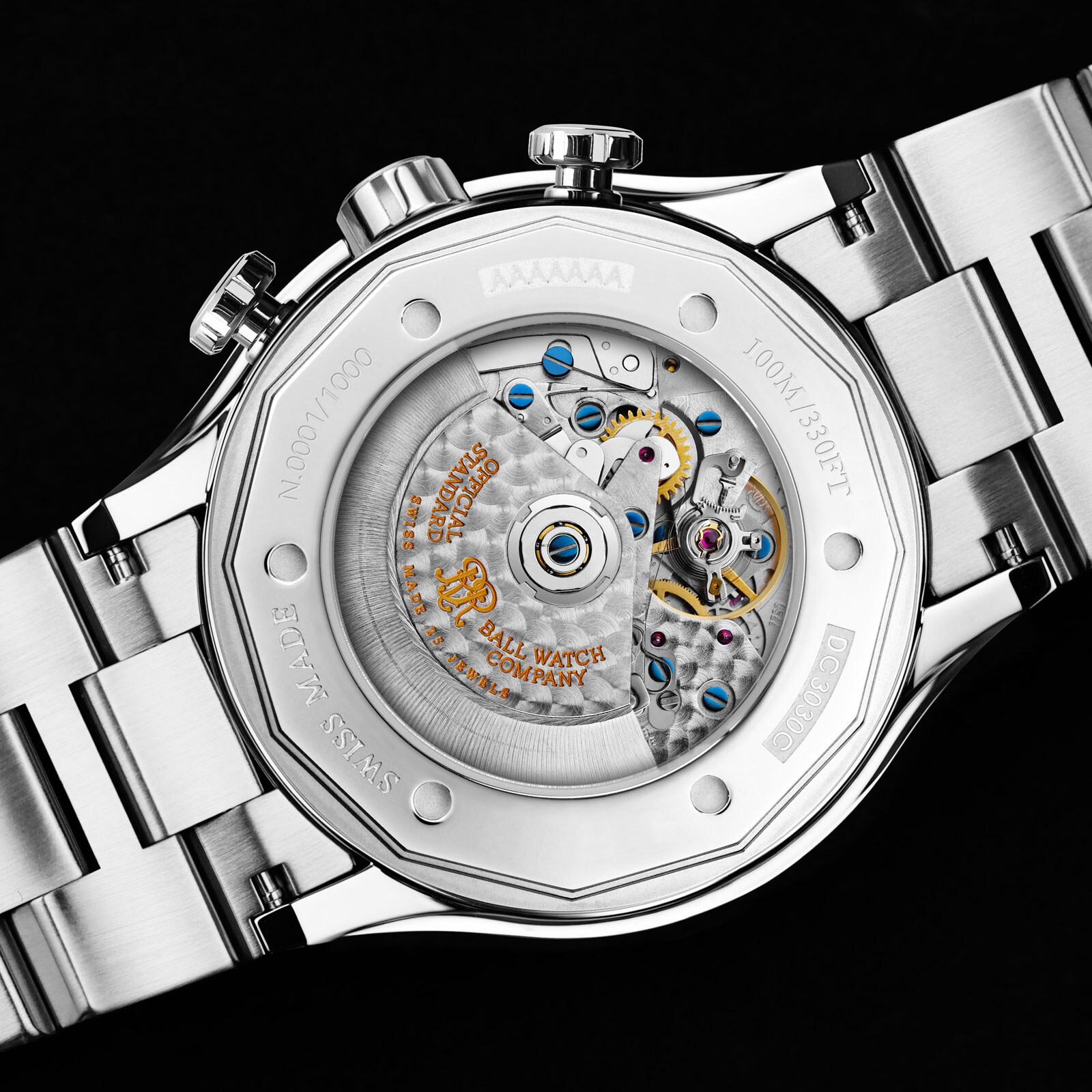 BALL Roadmaster DC3030C Automatic Watch - 42mm Titanium - White Dial - Image 4