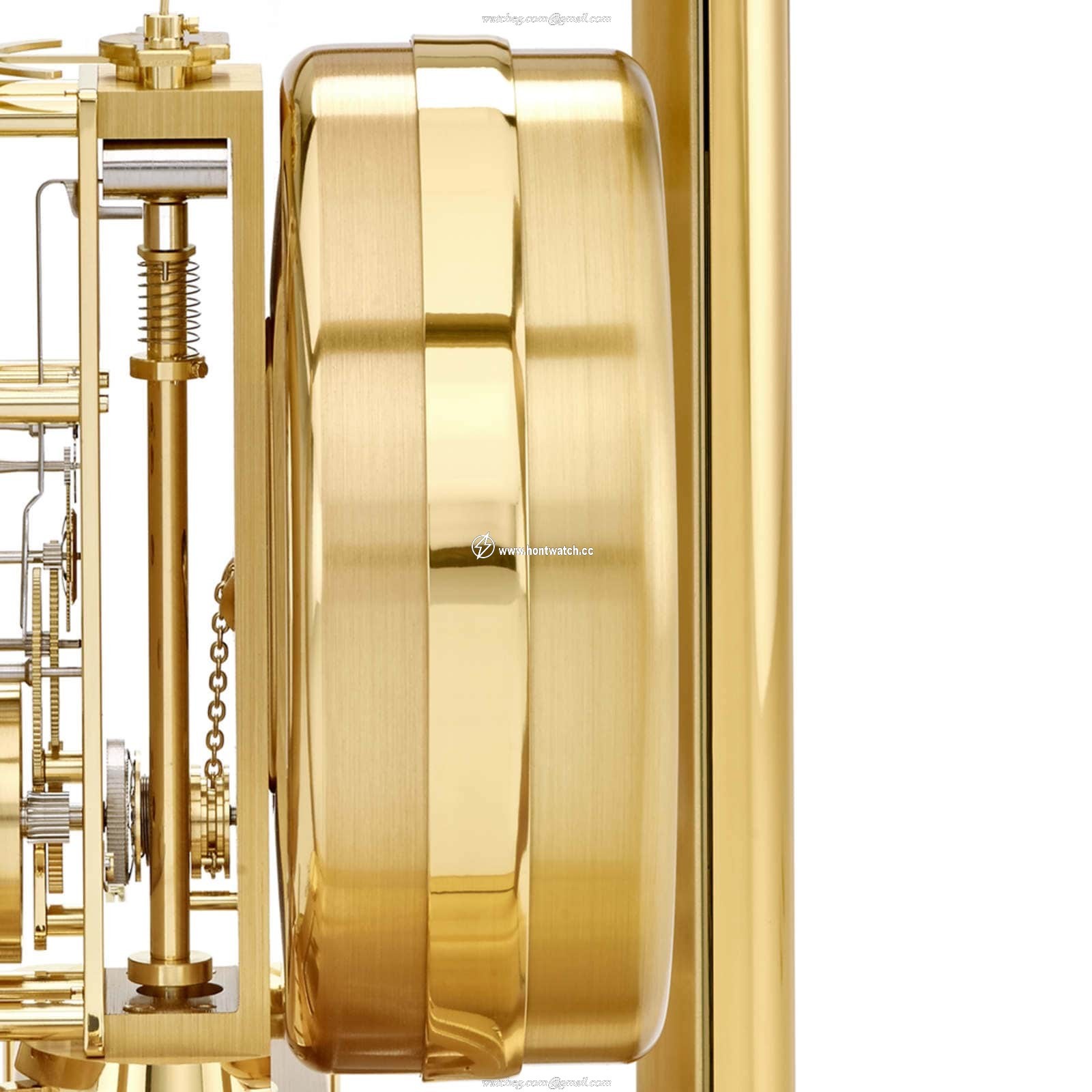 Jaeger-LeCoultre Atmos Q5101202 Clock | Yellow Gold Plated | White Dial - Image 2