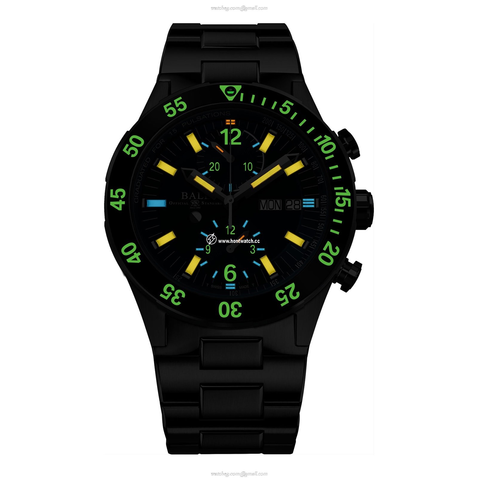 BALL Roadmaster DC3030C Titanium Automatic Blue Watch - 42mm - Image 2