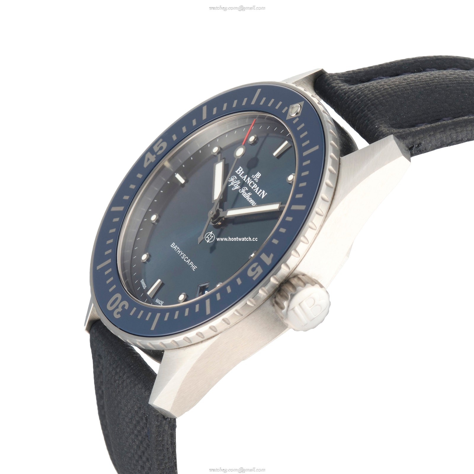 Blancpain Fifty Fathoms 5100 1140 O52A - 38mm Blue Dial Automatic Watch - Image 2