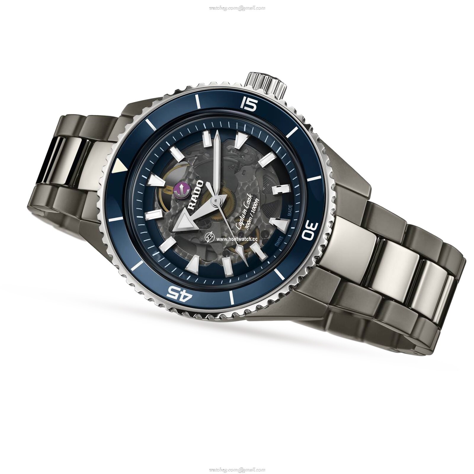 Rado Captain Cook R32128202 - Ceramic Automatic Skeleton Watch - 43mm - Image 2
