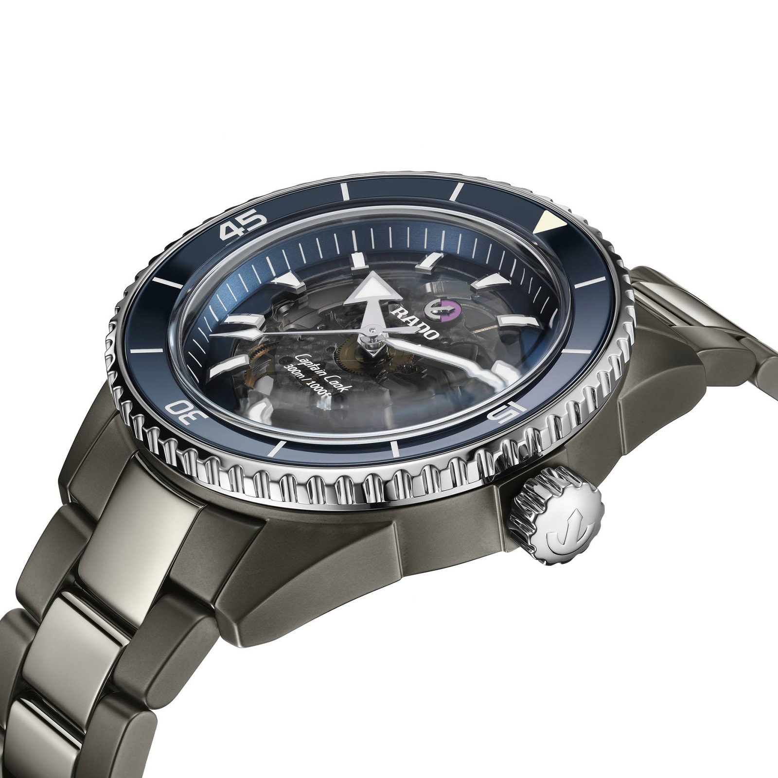 Rado Captain Cook R32128202 - Ceramic Automatic Skeleton Watch - 43mm - Image 3