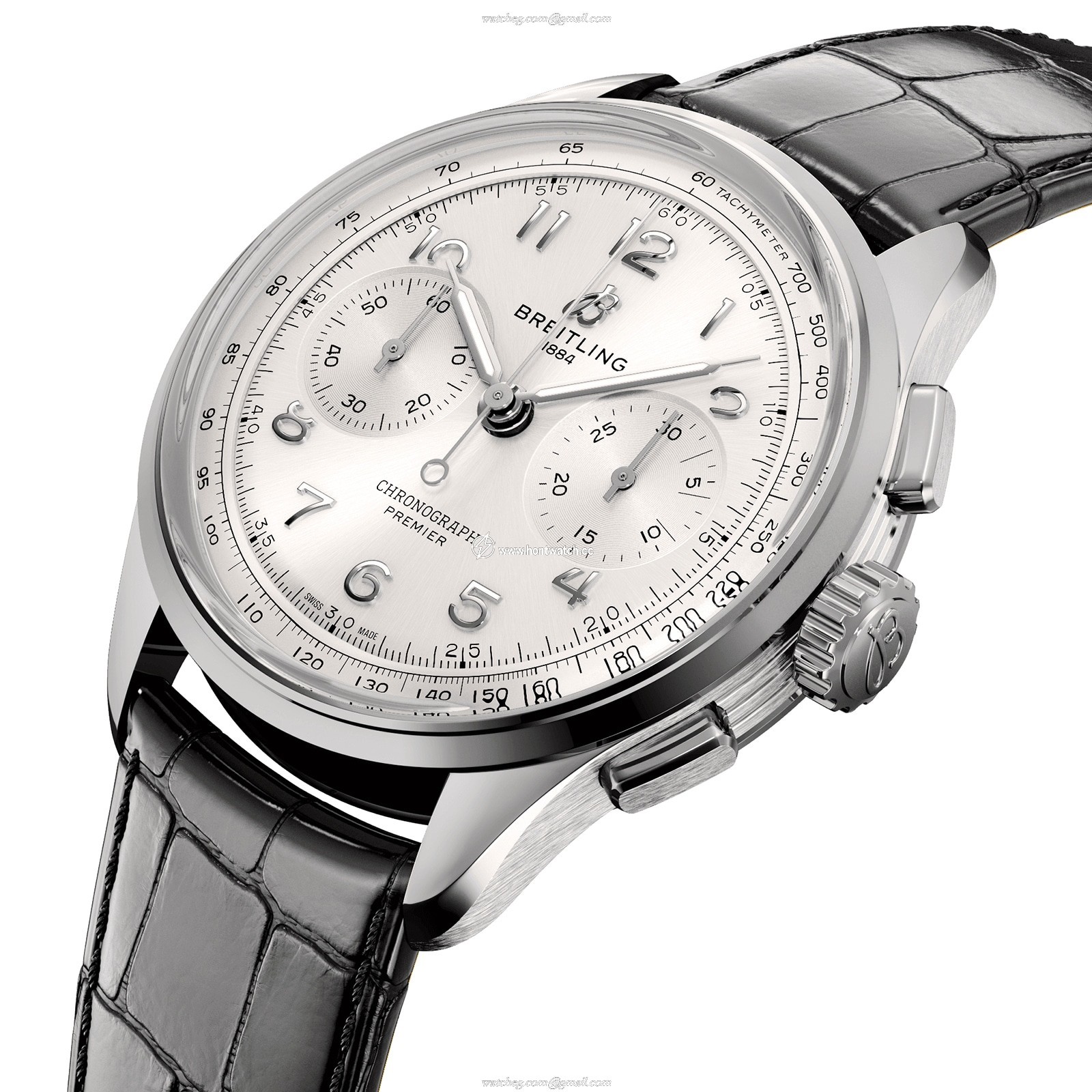 Breitling Premier AB0930371G1P1 | 40mm Stainless Steel | Manual Winding Silver Dial - Image 2