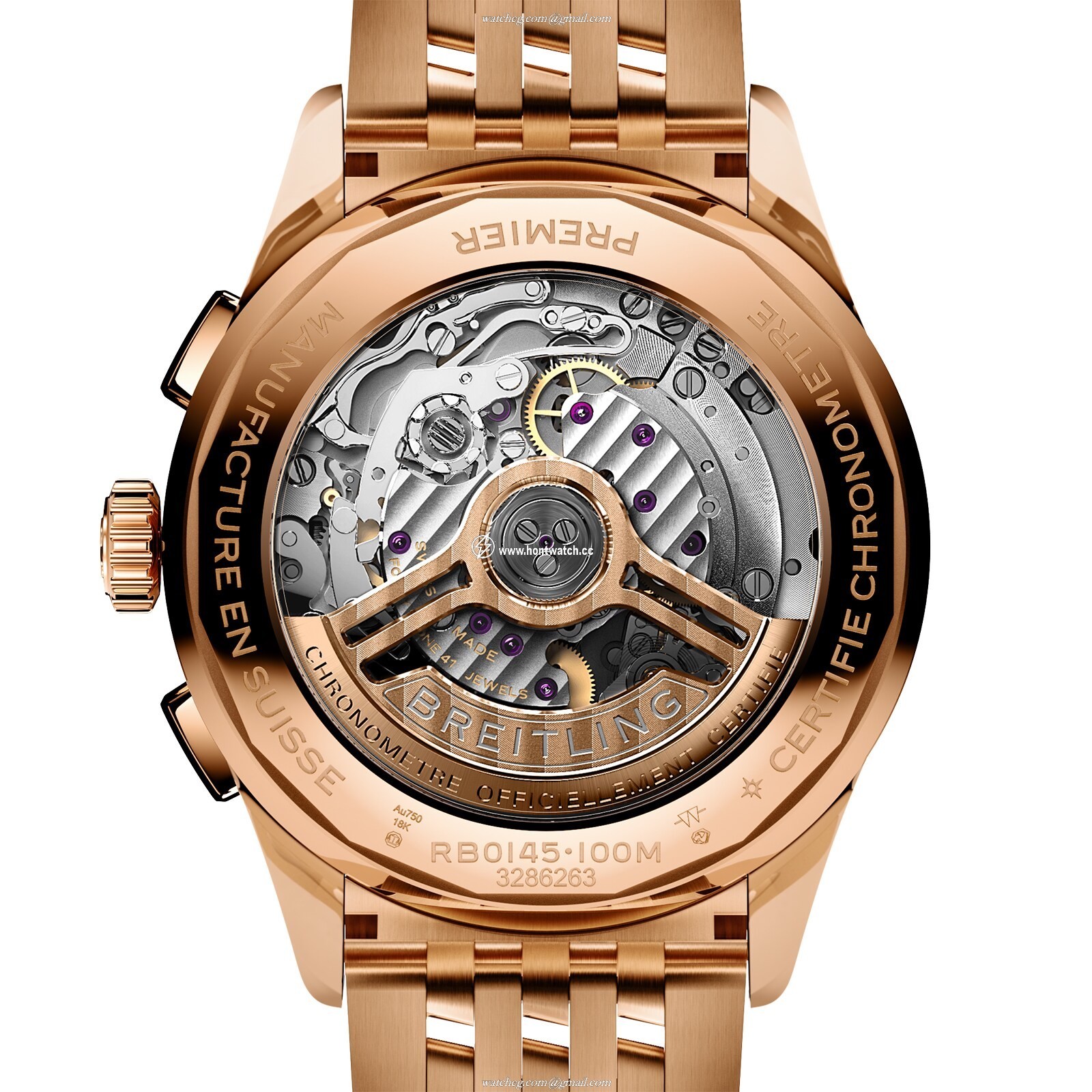 Breitling Premier RB0145371G1R1 | 42mm Stainless Steel Automatic Cream Dial - Image 2