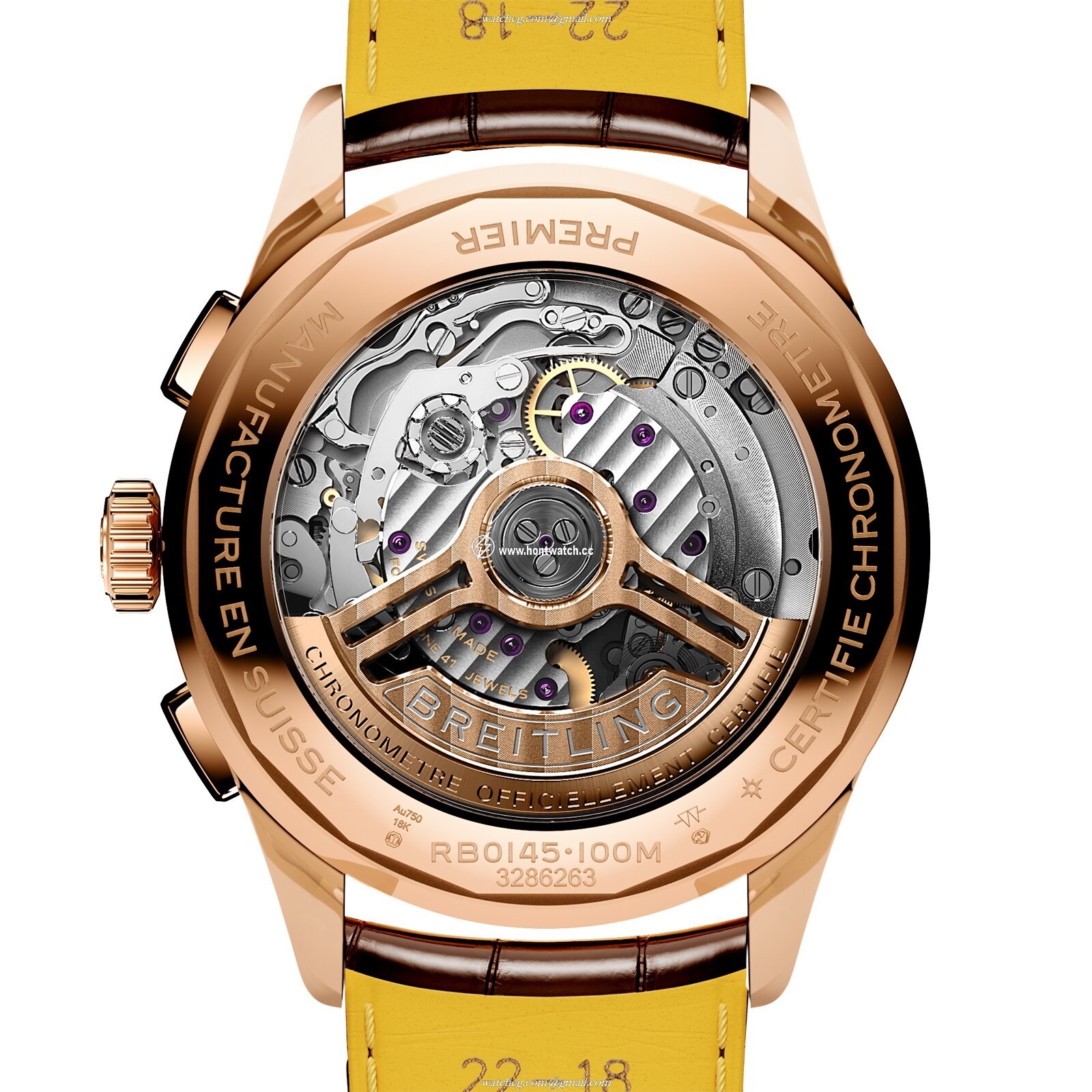 Breitling Premier RB0145371G1P1 | 42mm Stainless Steel Automatic Cream Dial - Image 2