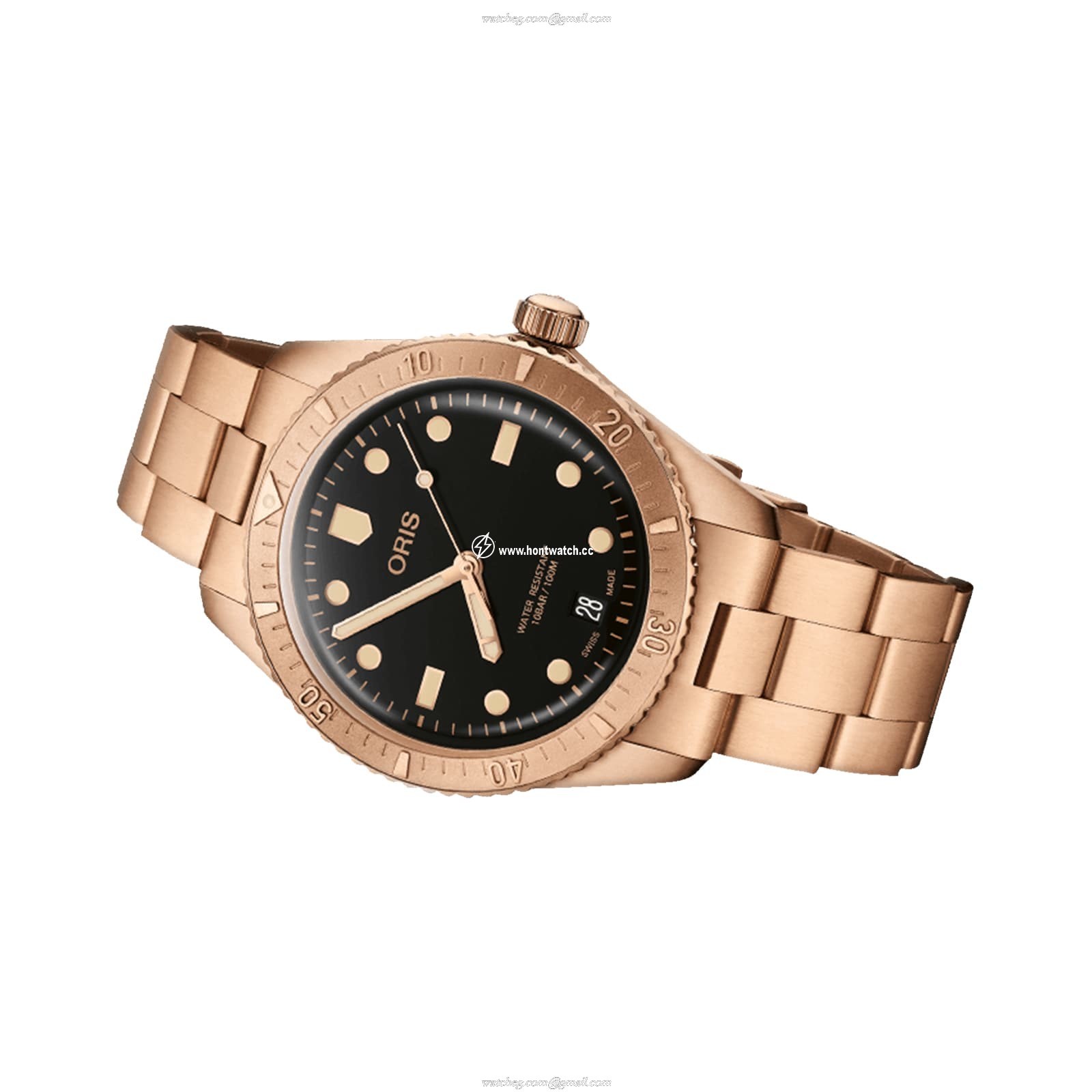 Oris Divers Bronze Automatic Black Dial 38mm - Replica Watch - Image 2