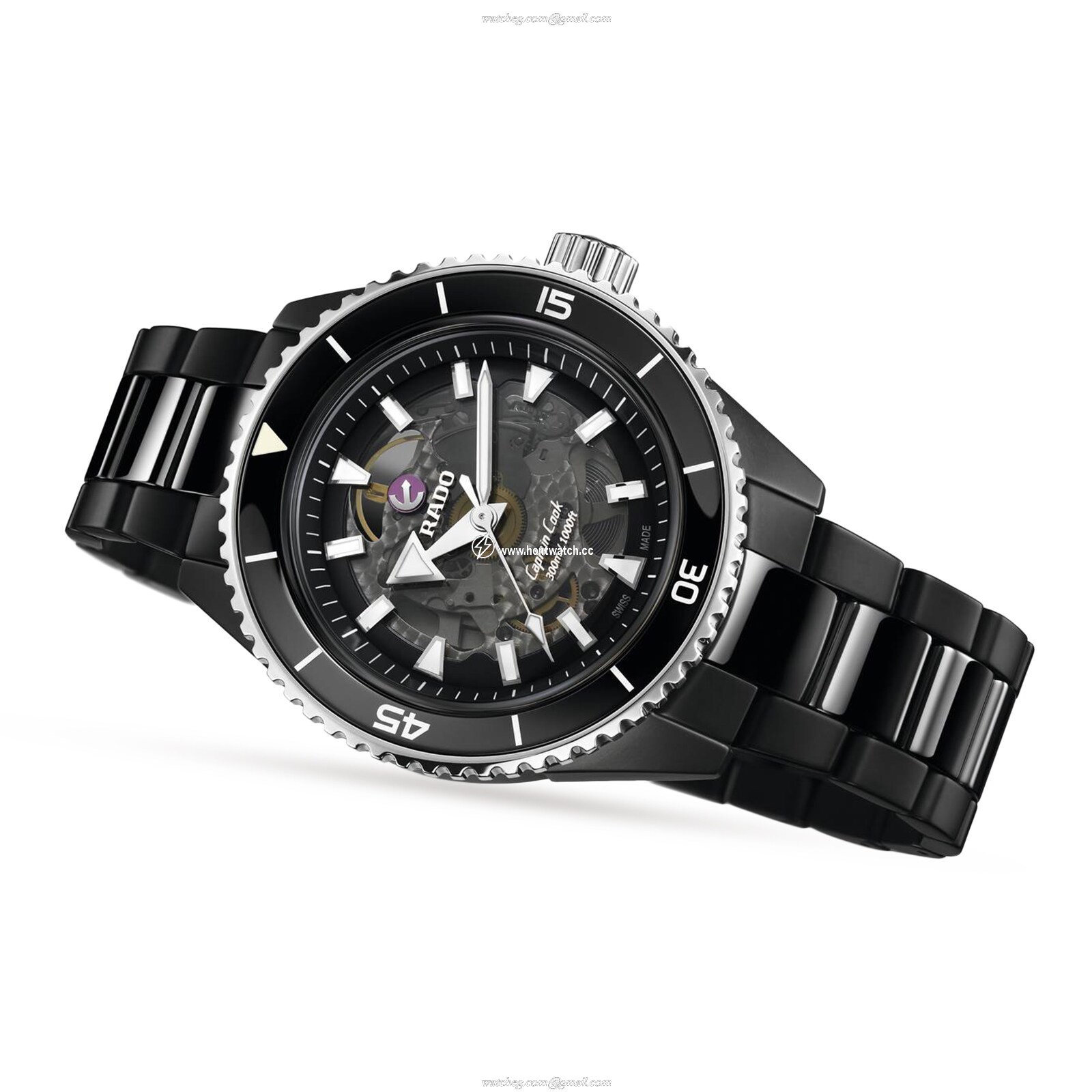 Rado Captain Cook R32127152 | Ceramic Automatic Skeleton Watch - 43mm - Image 2