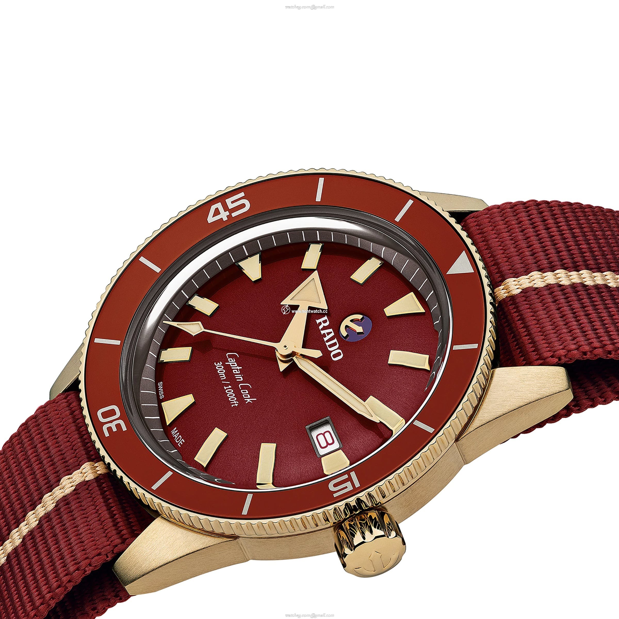 Rado Captain Cook Bronze & Ceramic Automatic Red Watch - 42mm - Image 2