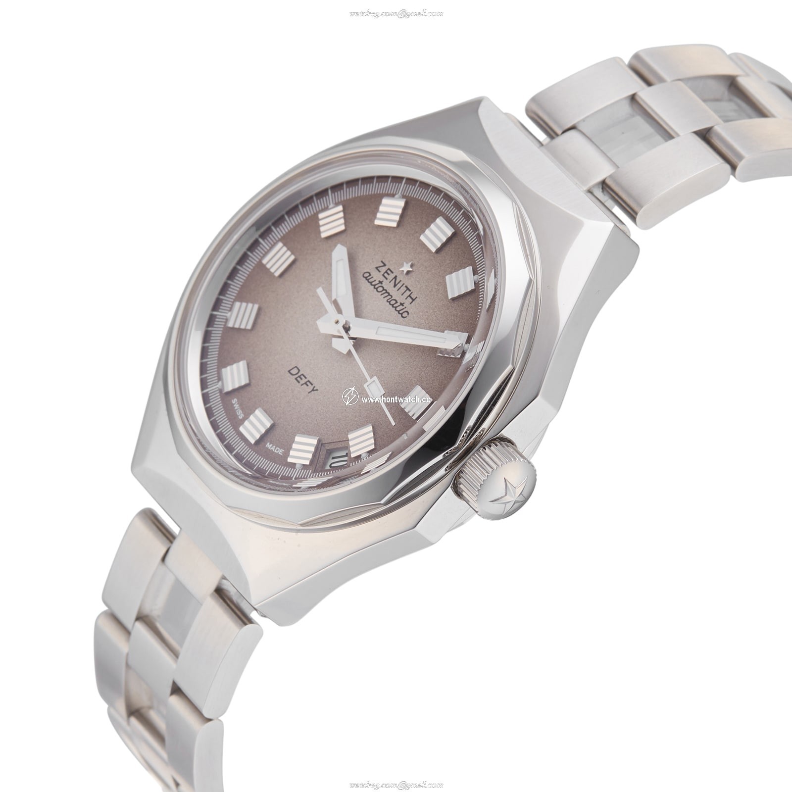 Zenith Defy Automatic Watch - 37mm Stainless Steel - Brown Dial - 300M Water Resistant - Image 2