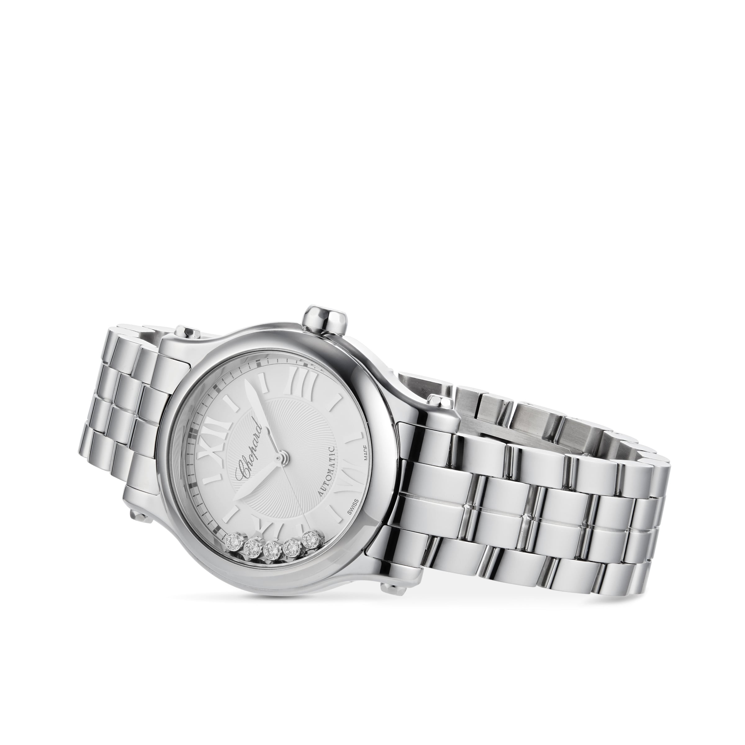 Chopard Happy Sport Automatic Watch | 30mm Stainless Steel | Silver Dial - Image 4