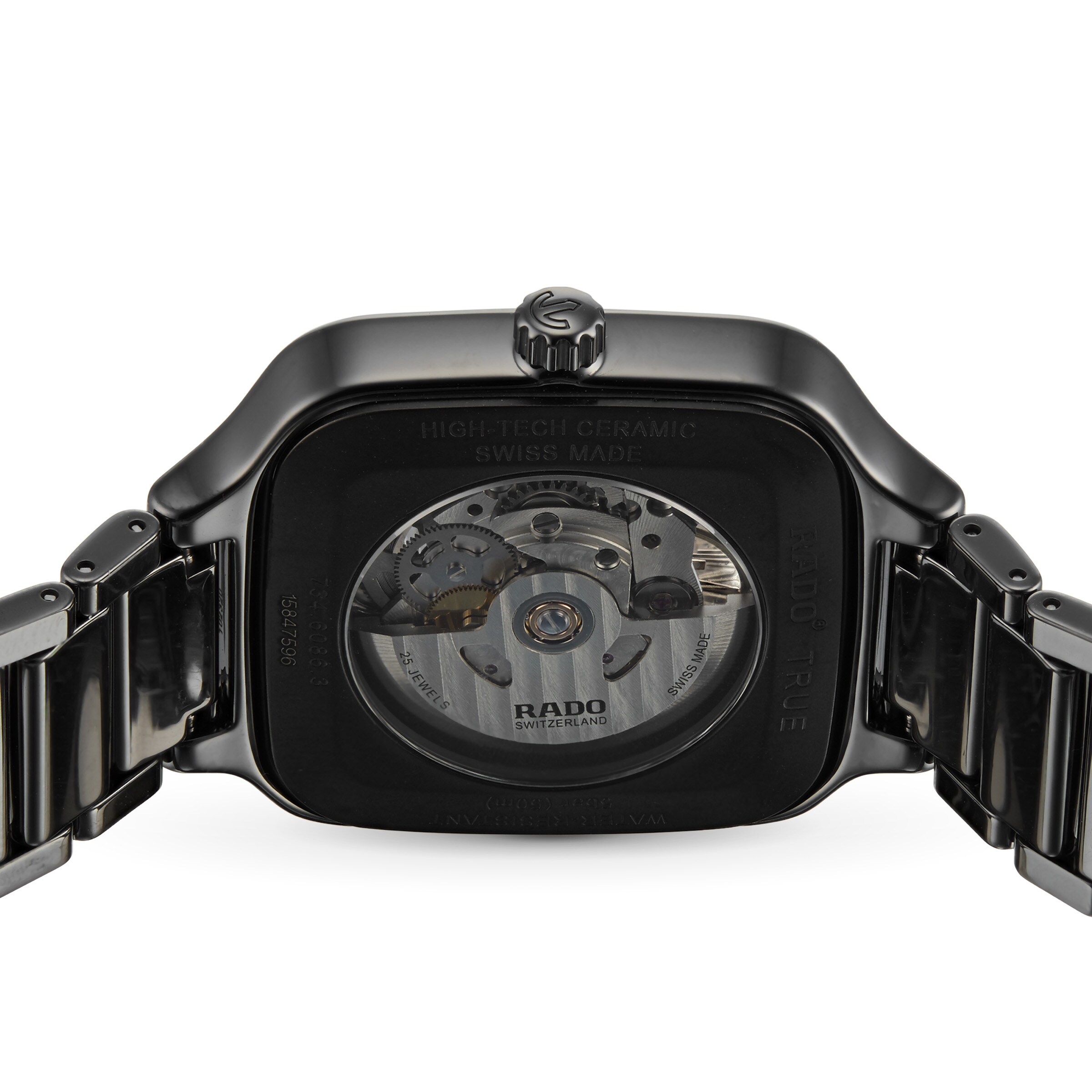 Rado True Square R27086162 Ceramic Automatic Skeleton Watch | 38mm Unisex - Image 4