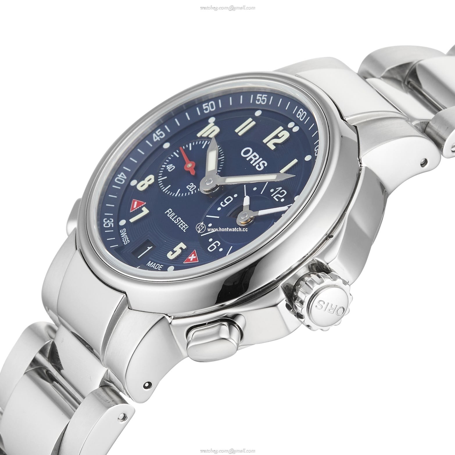 Oris Holstein 01 690 7780 4085-Set | 36.5mm Blue Dial Automatic Watch - Image 2