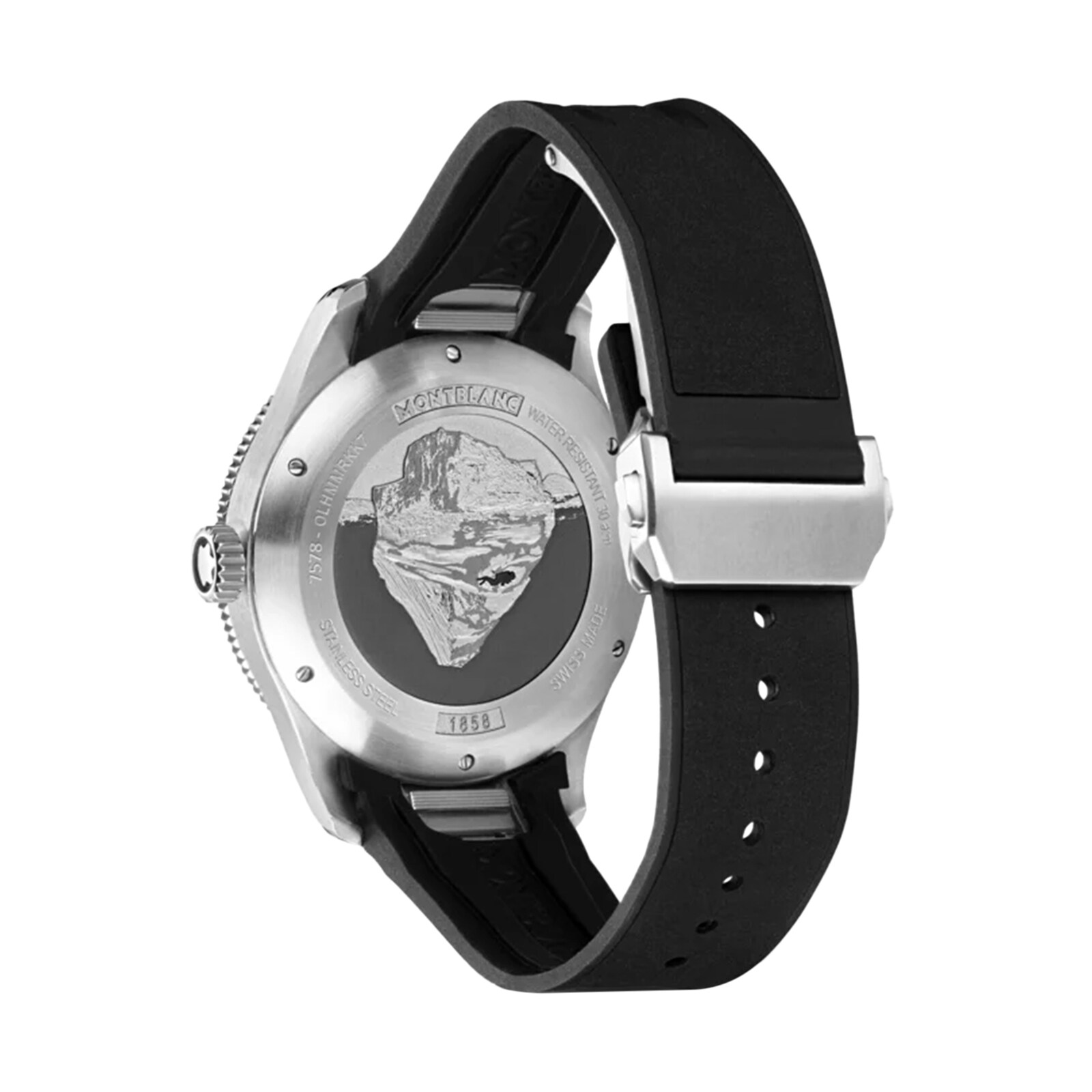 Montblanc 1858 Iced Sea Automatic 41mm Black Dial - Stainless Steel - Image 4