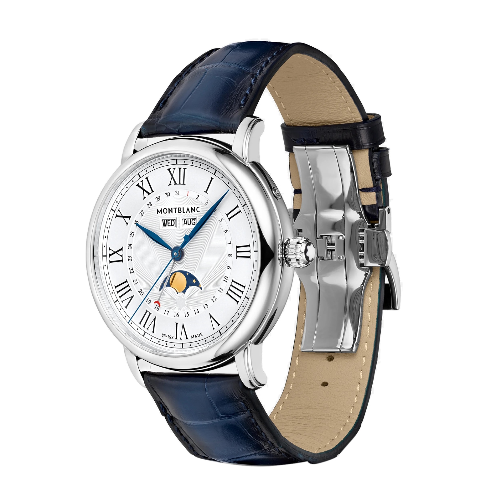 Montblanc Star Legacy 128676 - 42mm Automatic Watch - Stainless Steel & White Dial - Image 3