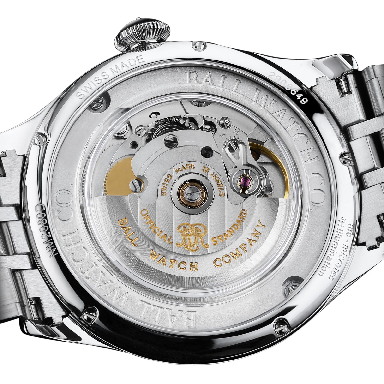BALL Trainmaster NM2080D-S1J-BK Automatic Watch - 39.5mm Stainless Steel - Image 3